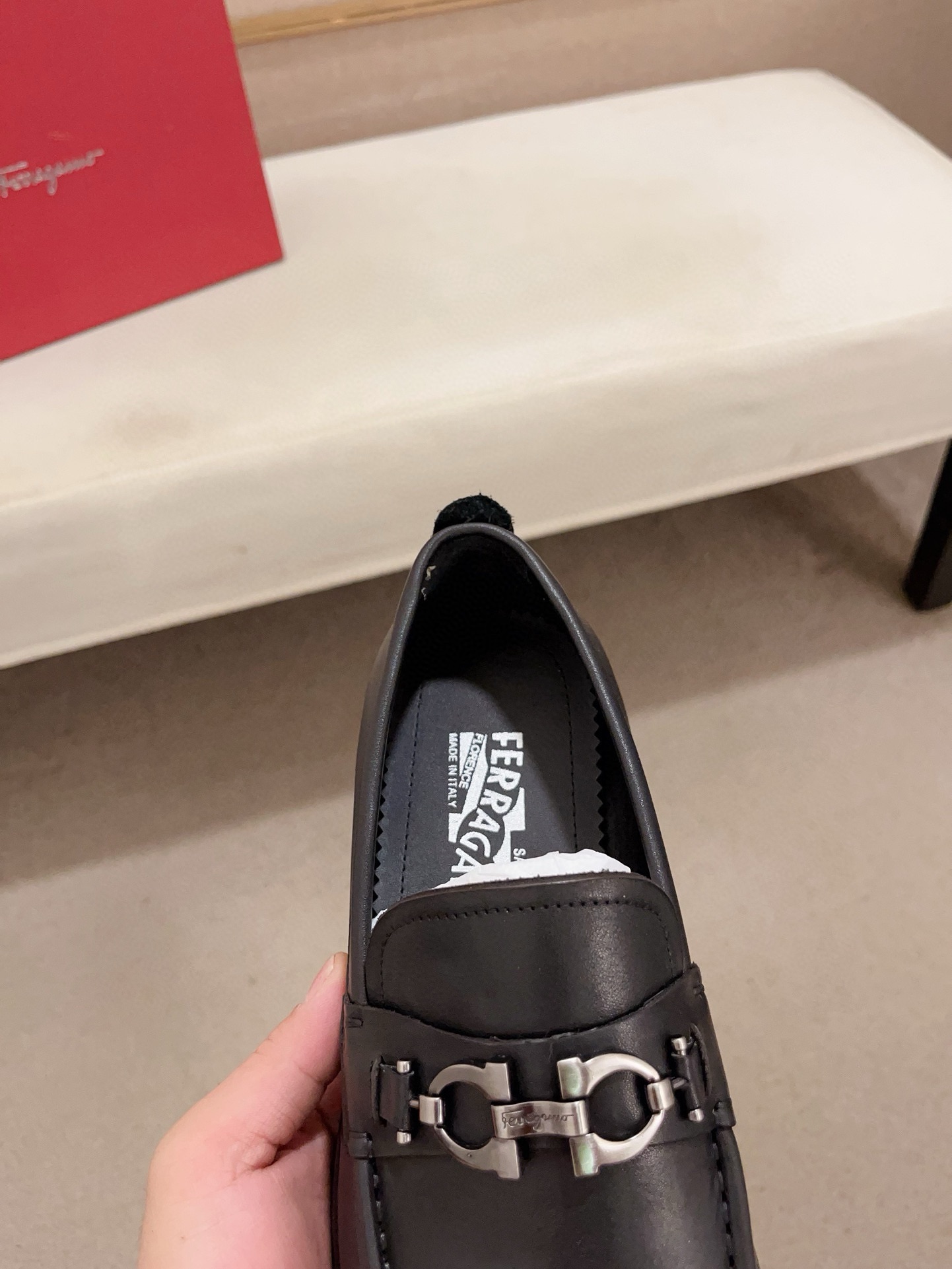 Ferragamo Men's Black Leather Loafers Handcrafted Italian Style, Sizes 38-44 7 i1730777152 1289 0