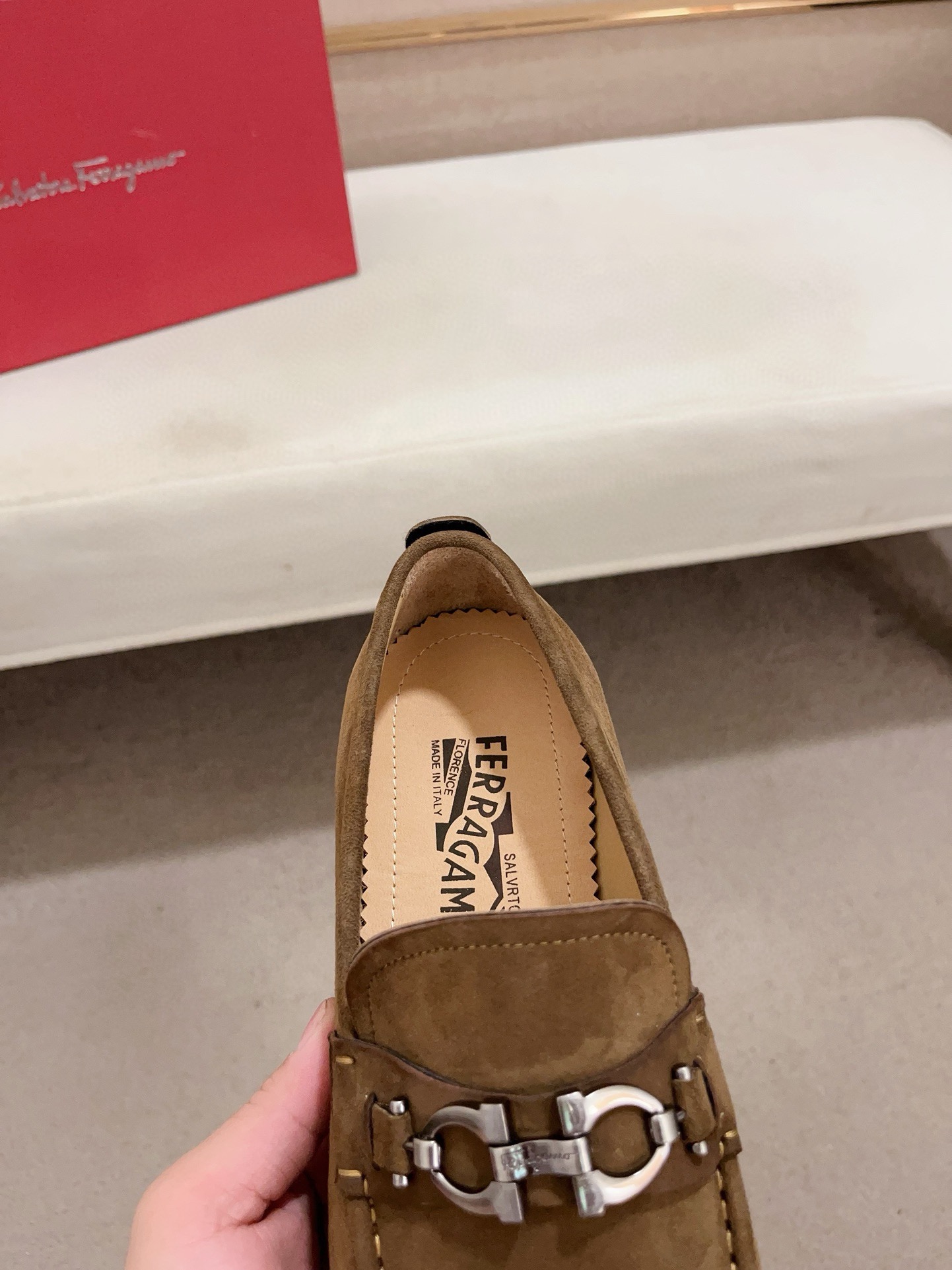 Ferragamo Men's Suede Driving Loafers with Leather Lining and Durable Sole 7 i1730777223 4771 3