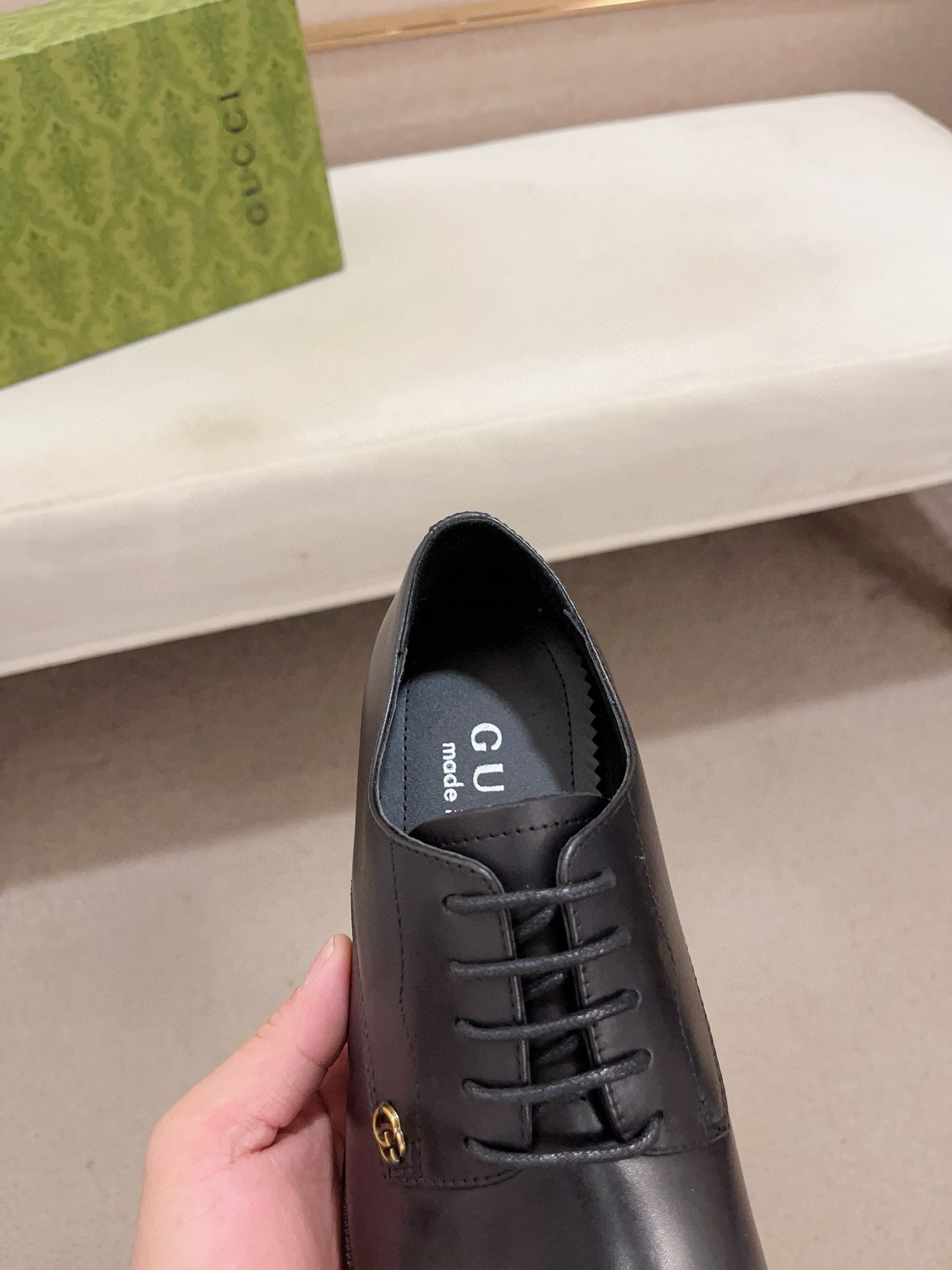 Gucci Style Leather Men's Shoes style reference detail image 6 from source 781390