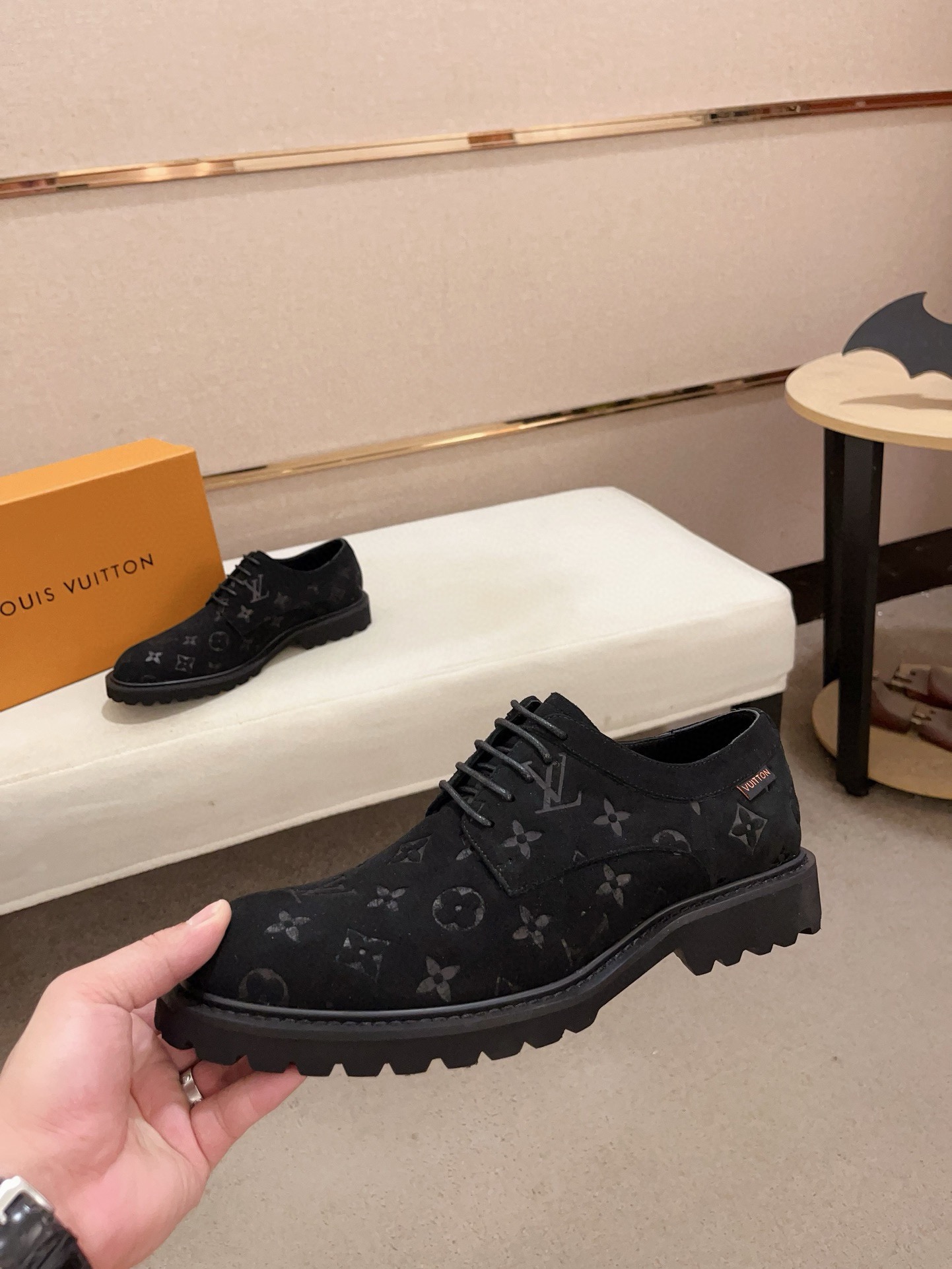 Louis Vuitton Men's Black Leather Lace-Up Dress Shoes - Size 38-44 4 i1730777752 1629 5