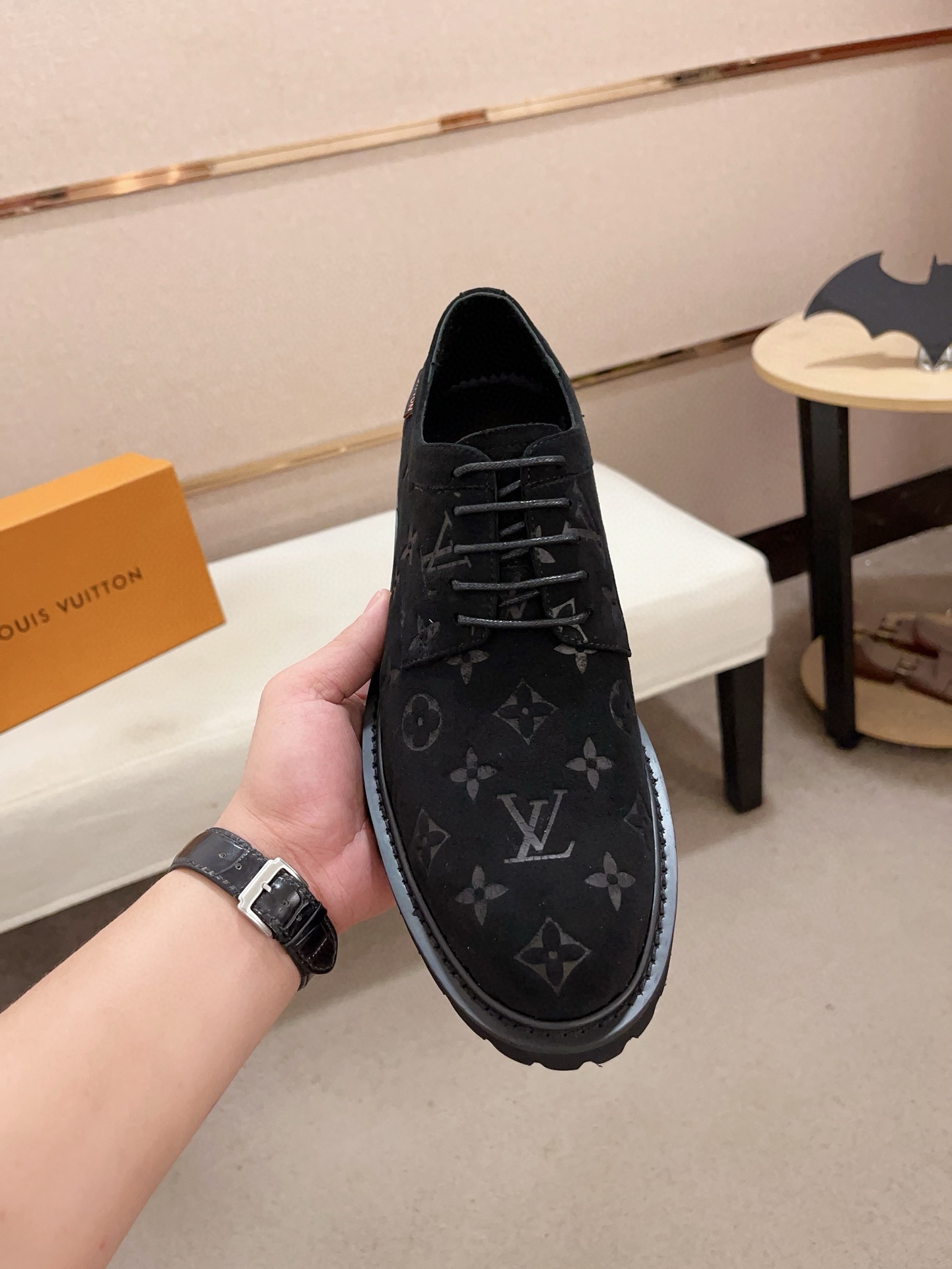 Louis Vuitton Men's Black Leather Lace-Up Dress Shoes - Size 38-44 3 i1730777752 1755 2