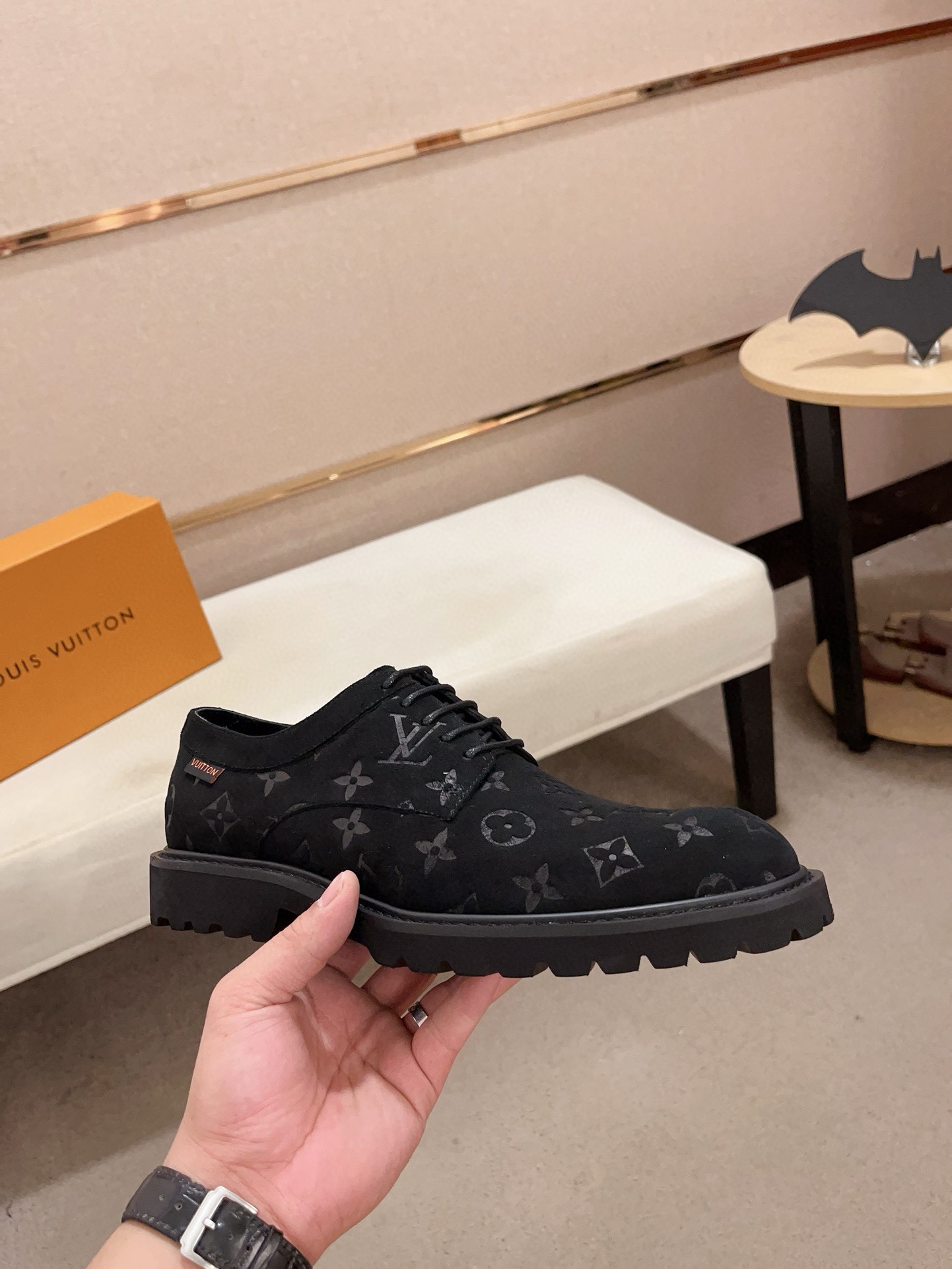 Louis Vuitton Men's Black Leather Lace-Up Dress Shoes - Size 38-44 5 i1730777752 3429 0