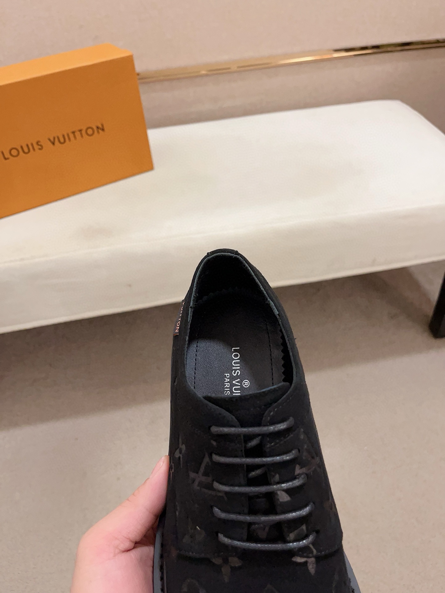 Louis Vuitton Men's Black Leather Lace-Up Dress Shoes - Size 38-44 7 i1730777753 7056 6