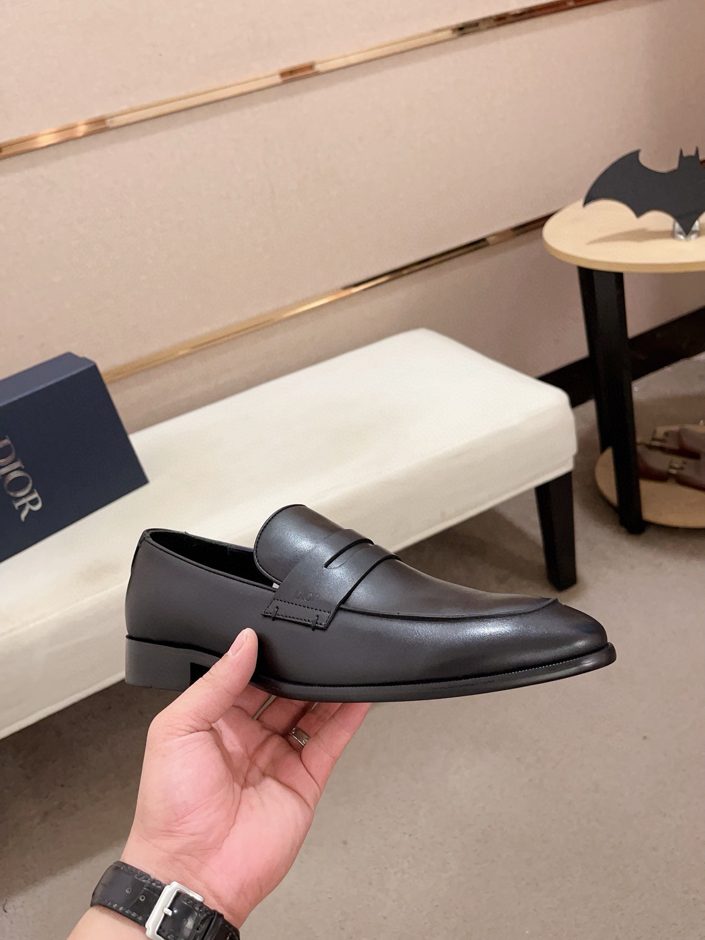 Dior Men's Black Leather Loafers, Sizes 38-44 EU 5 i1730777992 1874 2