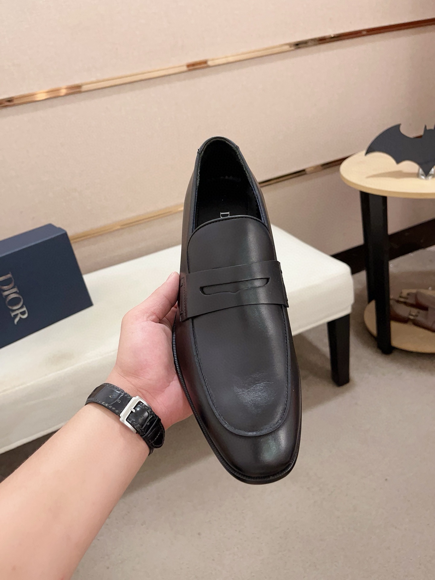 Dior Men's Black Leather Loafers, Sizes 38-44 EU 3 i1730777992 3253 7