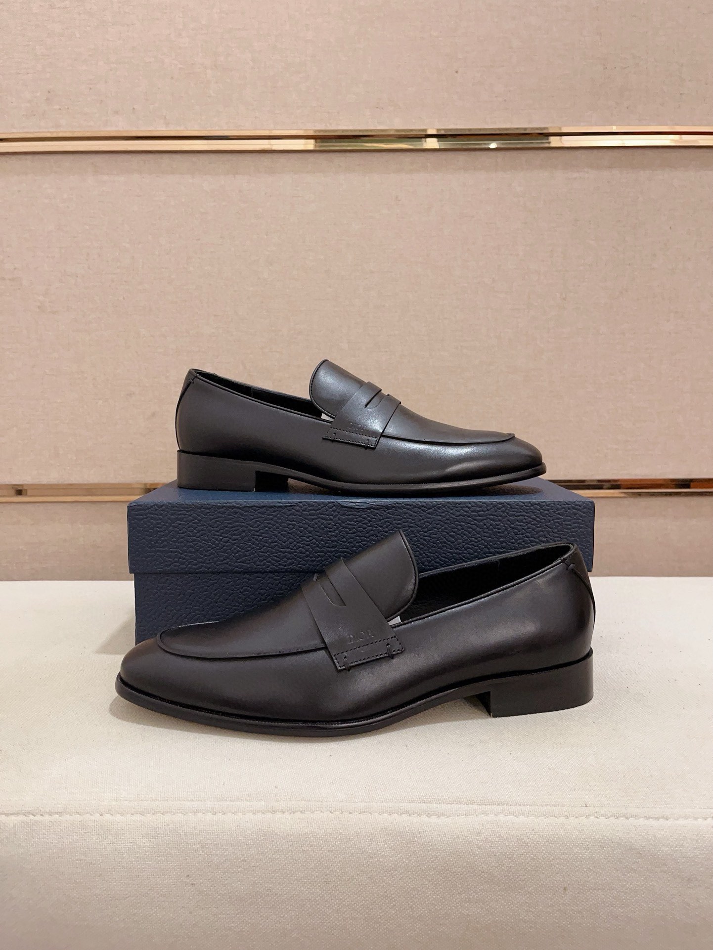 Dior Men's Black Leather Loafers, Sizes 38-44 EU 8 i1730777992 99 1