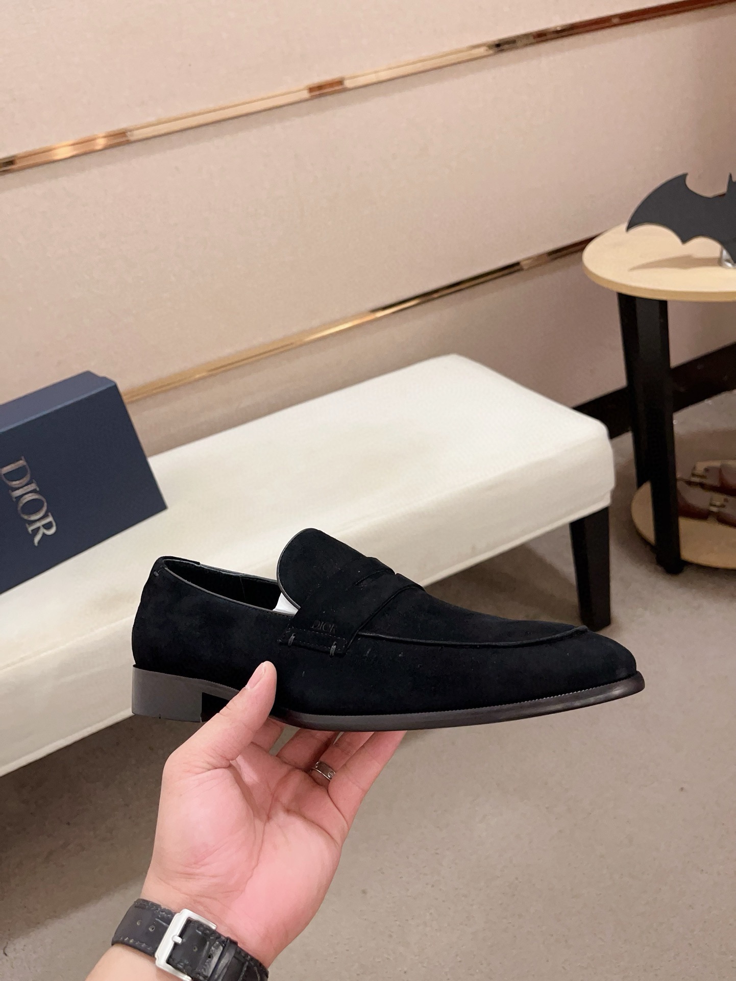 Dior Men's Black Suede Loafers, Sizes 38-44, High-End Version 5 i1730778018 5222 4