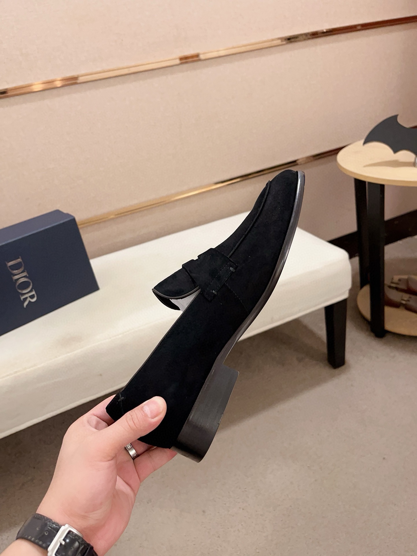 Dior Men's Black Suede Loafers, Sizes 38-44, High-End Version 6 i1730778018 8443 8