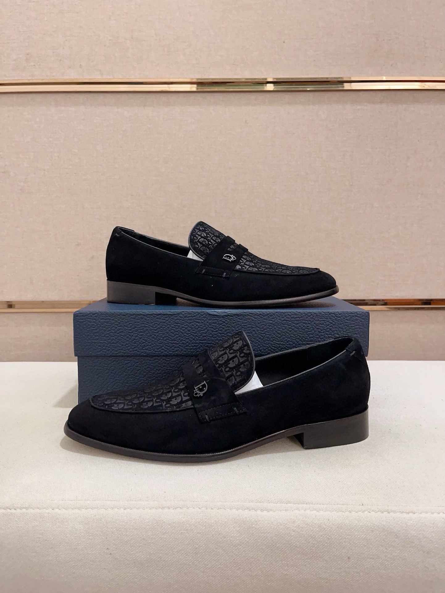 Dior Men's Black Suede Loafers with Signature Pattern - Sizes 38 to 44 8 i1730778035 1682 8