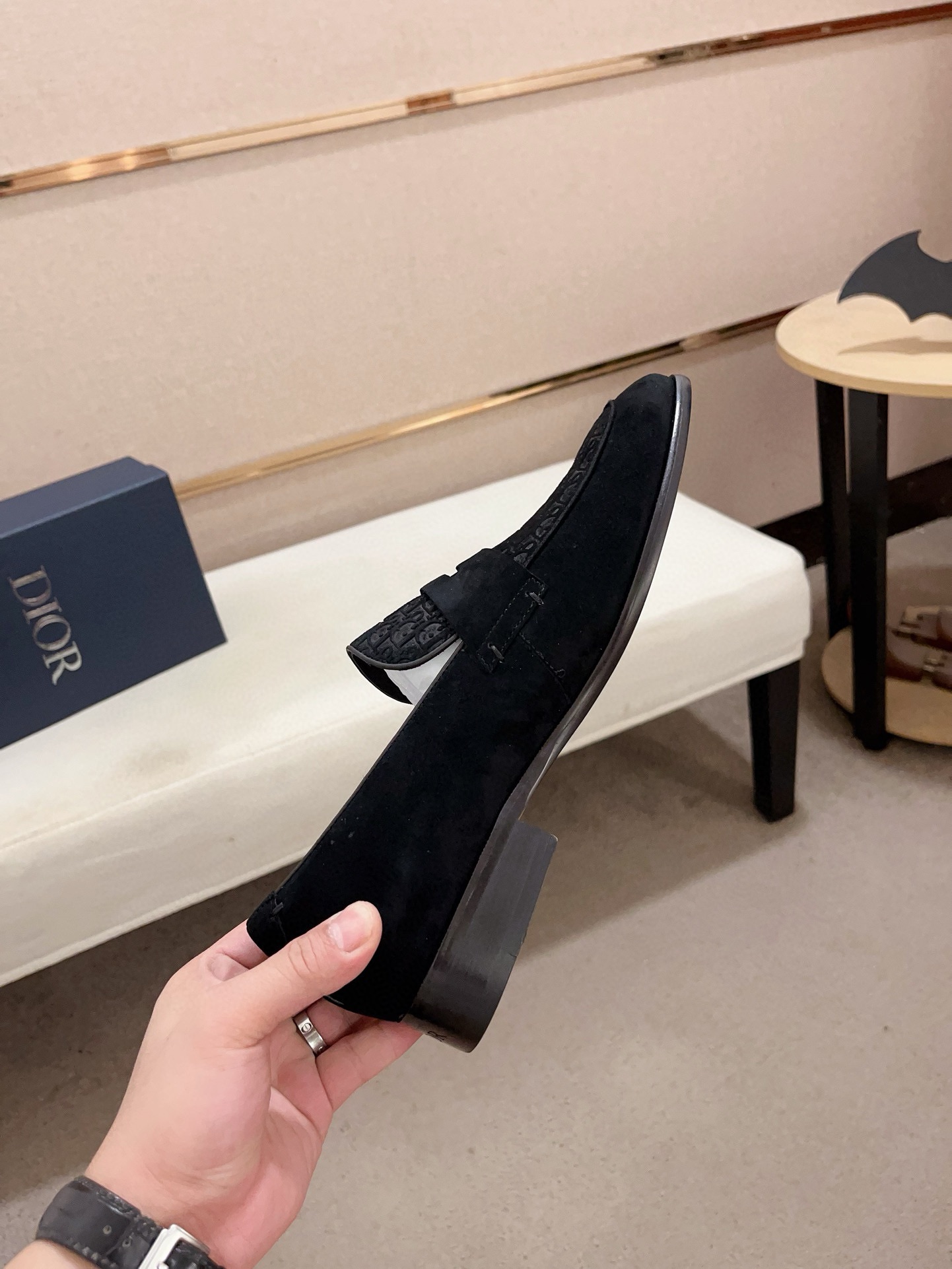 Dior Men's Black Suede Loafers with Signature Pattern - Sizes 38 to 44 6 i1730778035 7371 5