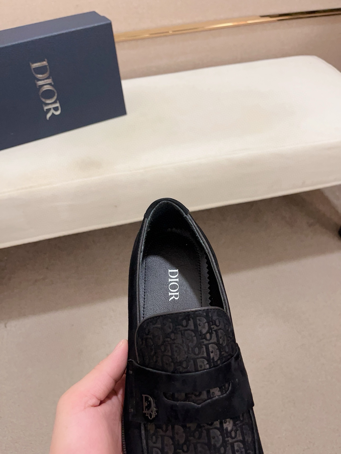 Dior Men's Black Suede Loafers with Signature Pattern - Sizes 38 to 44 7 i1730778035 9620 1