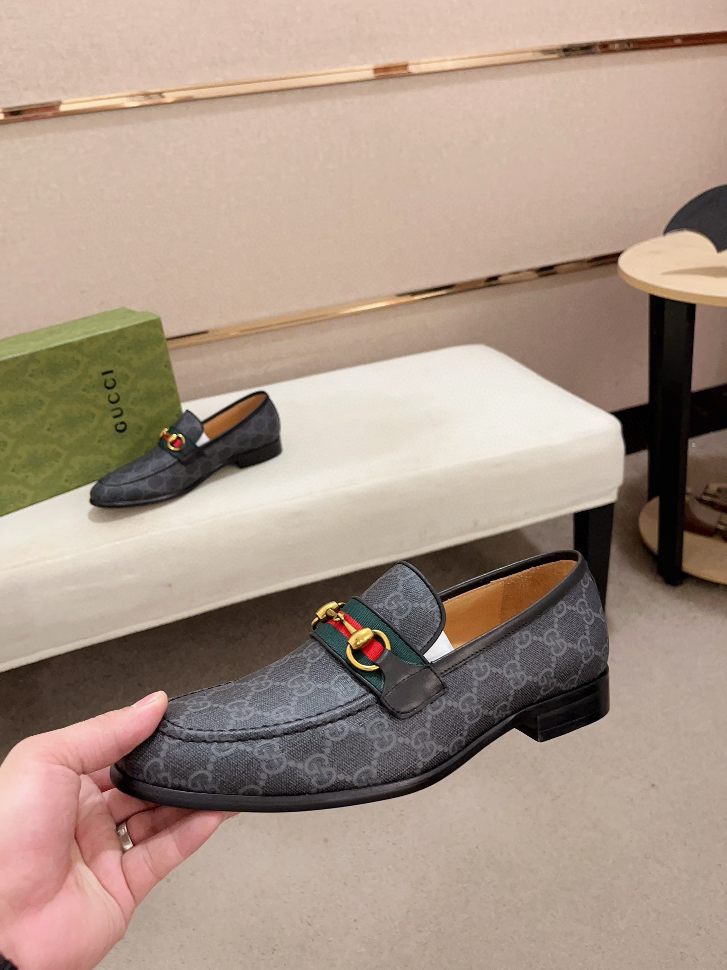 Gucci Men's GG Supreme Loafer - Casual Dress Shoe - Size 38-44 4 i1730778315 1938 2