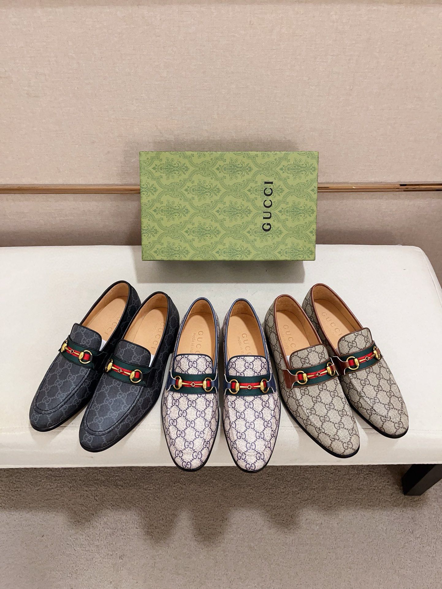 Gucci Men's GG Supreme Loafer - Casual Dress Shoe - Size 38-44 11 i1730778315 7489 7