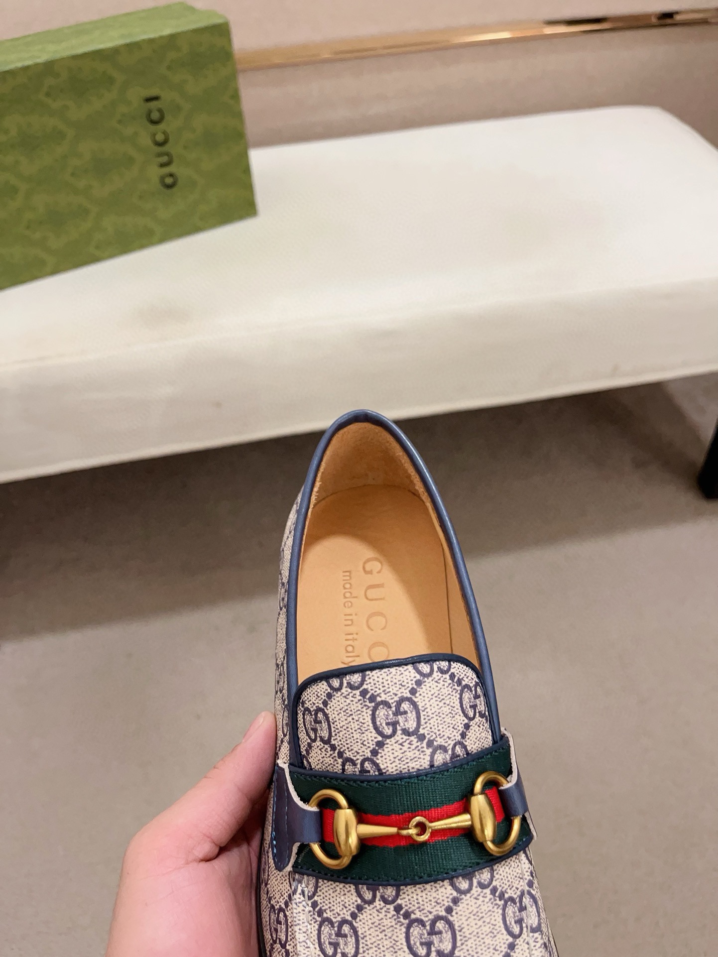 Gucci Men's Loafer Shoes With Iconic GG Pattern and Horsebit Detail 7 i1730778363 2402 7