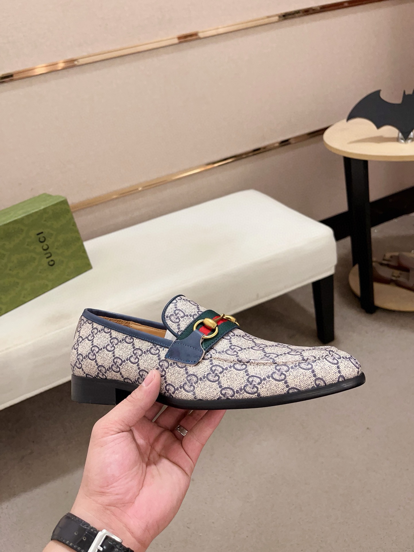 Gucci Men's Loafer Shoes With Iconic GG Pattern and Horsebit Detail 5 i1730778363 5365 6