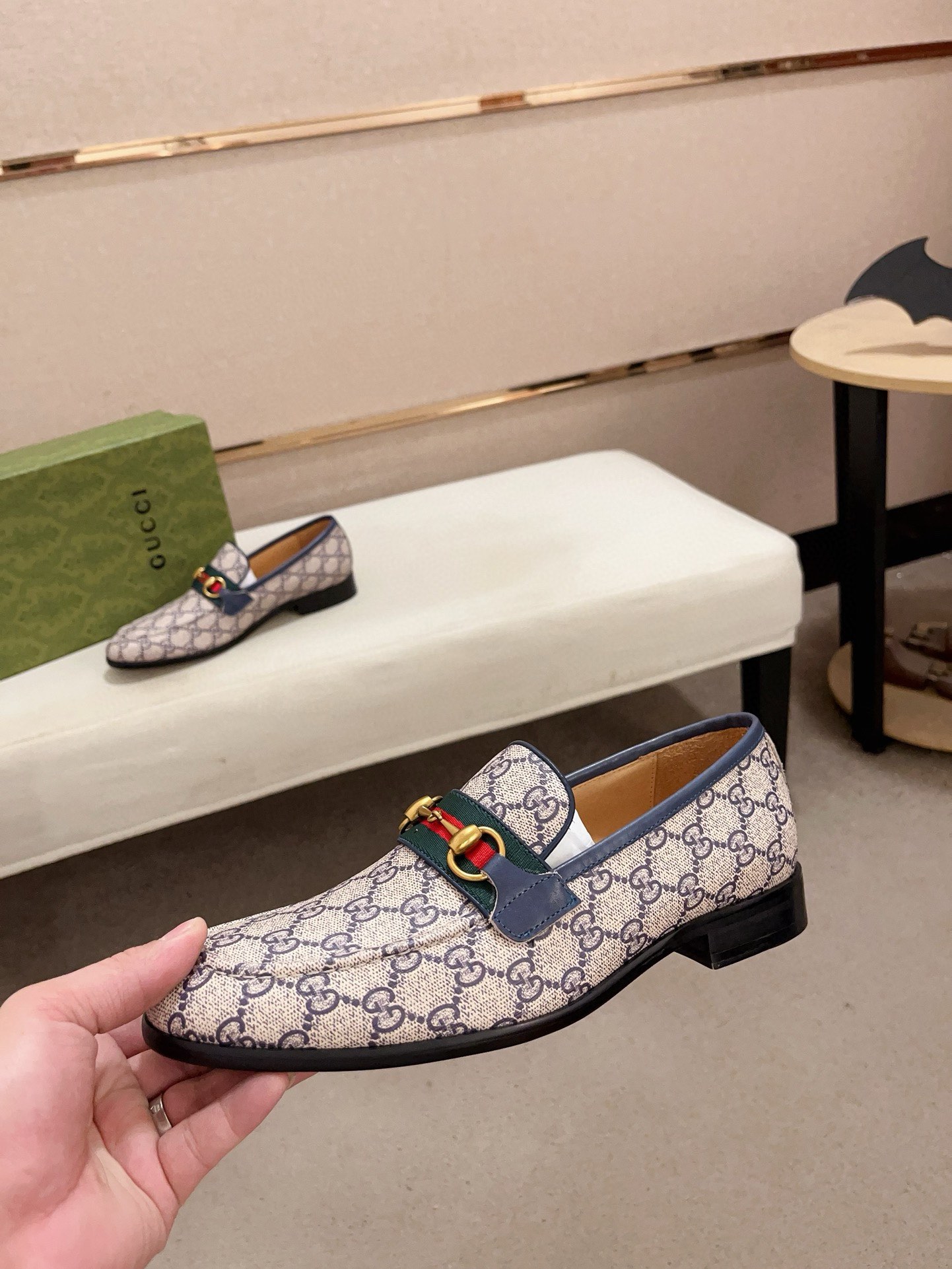 Gucci Men's Loafer Shoes With Iconic GG Pattern and Horsebit Detail 4 i1730778363 8065 4
