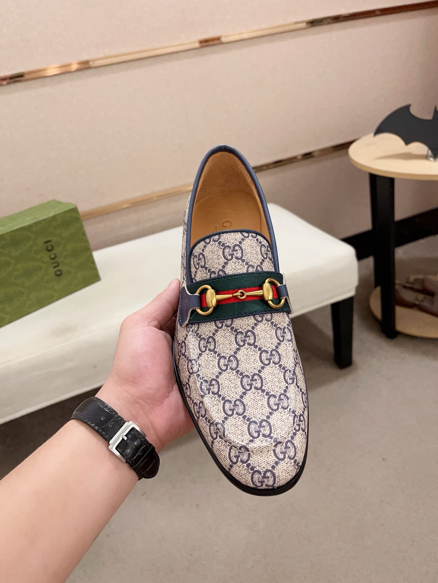 Gucci Men's Loafer Shoes With Iconic GG Pattern and Horsebit Detail 3 i1730778363 8388 2