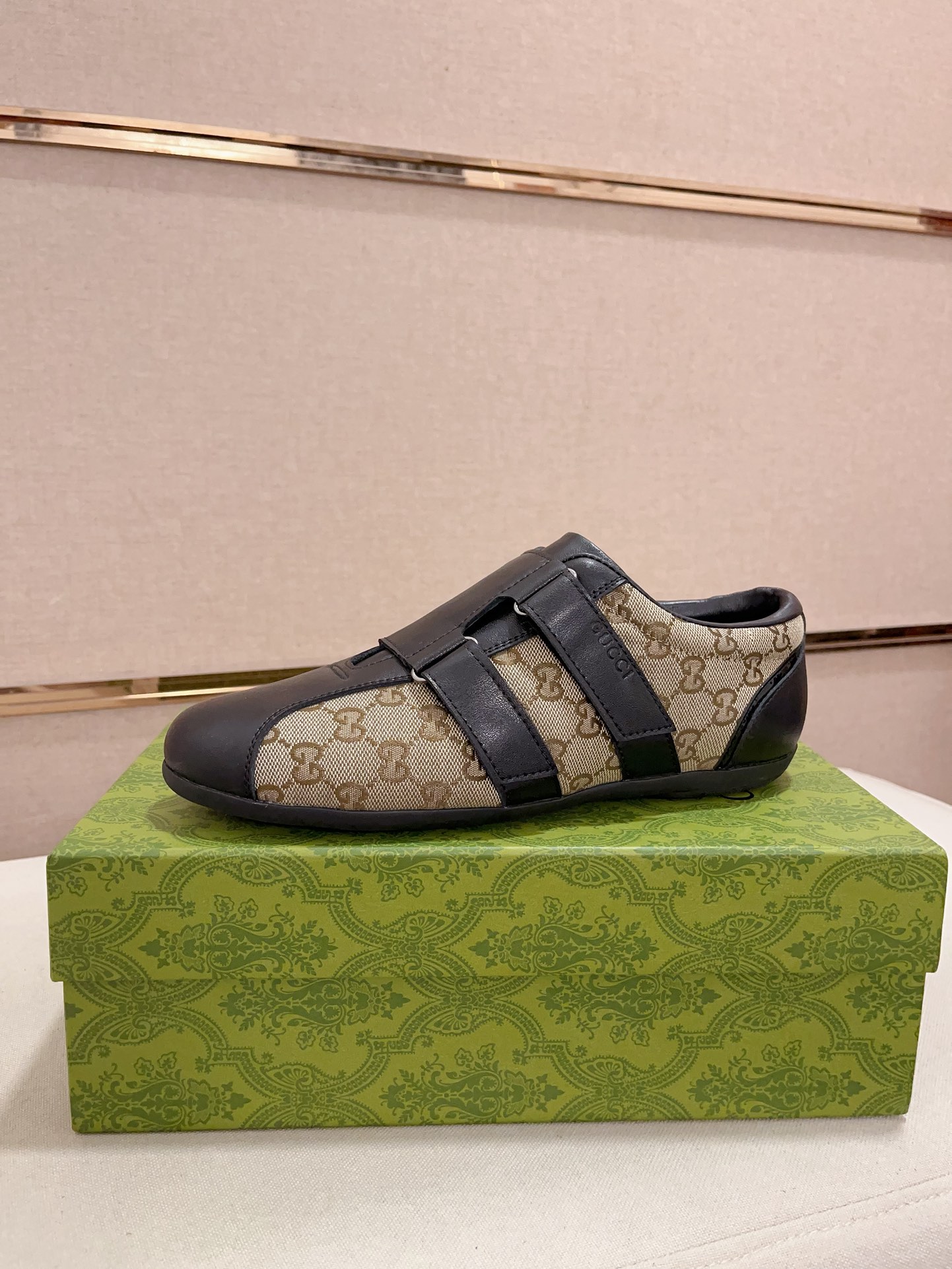 Gucci Heren Schoenen met GG-Motief en Leren Details - Maat 38-44