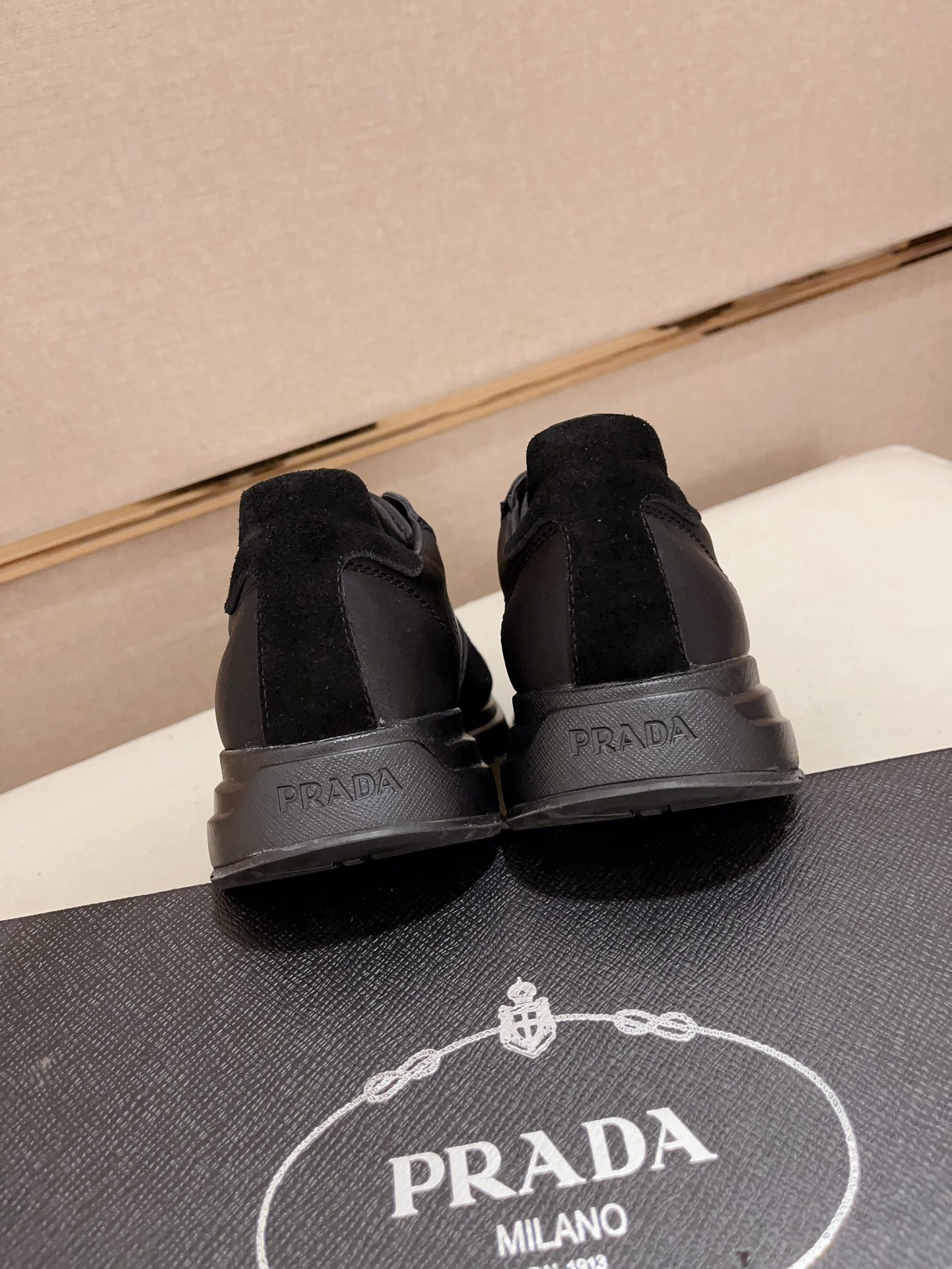 Prada Men's Leather & Fabric Sneakers - Comfortable, Stylish, and High-Quality 9 i1733290549 6796 4