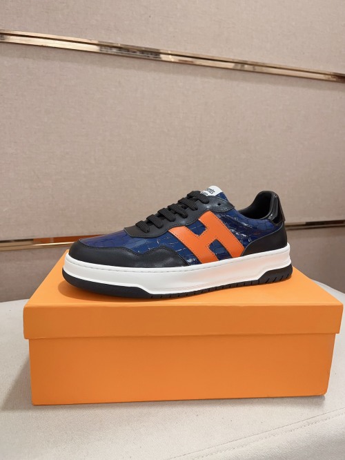 Hermes Men's Leather Sneakers Designer Fashion Casual Shoes Size 38-44 1 Hermes Men's Leather Sneakers Designer Fashion Casual Shoes Size 38-44
