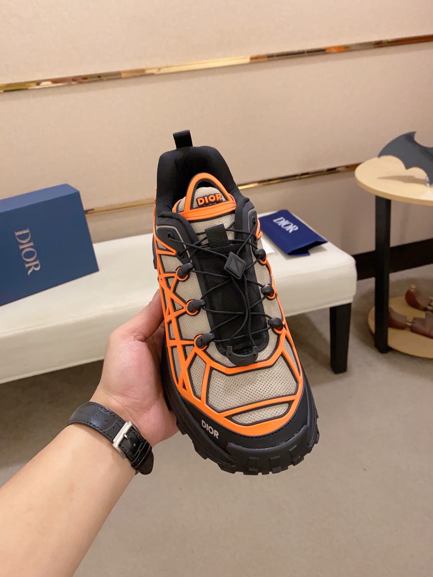 Dior B31 Orange Mesh Sneakers Chunky Sole Lace-Up, Sizes 39-45 - Fashionable! 5 i1734601331 4289 0