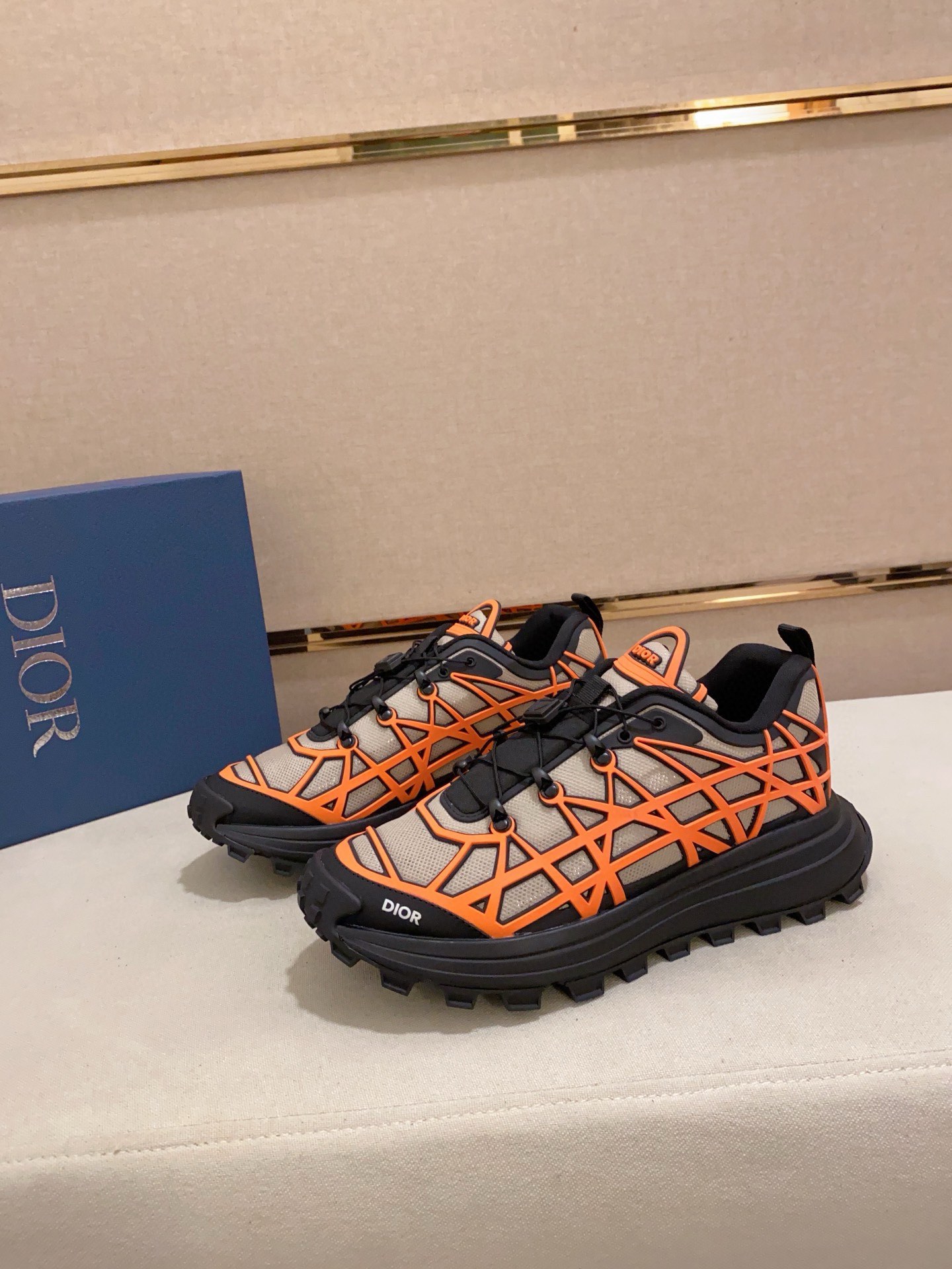 Dior B31 Orange Mesh Sneakers Chunky Sole Lace-Up, Sizes 39-45 - Fashionable! 7 i1734601331 6838 1