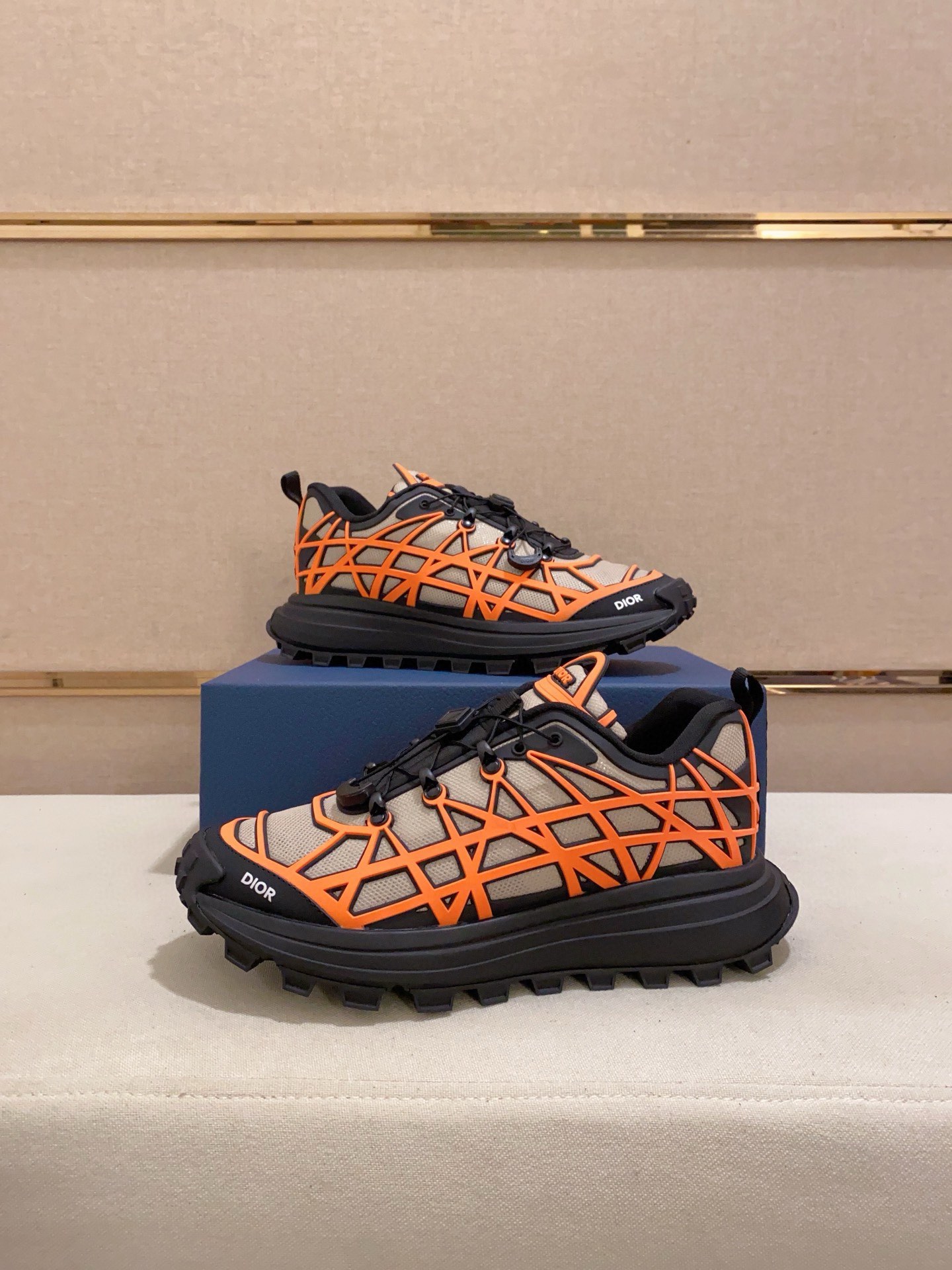 Dior B31 Orange Mesh Sneakers Chunky Sole Lace-Up, Sizes 39-45 - Fashionable! 6 i1734601331 8927 4