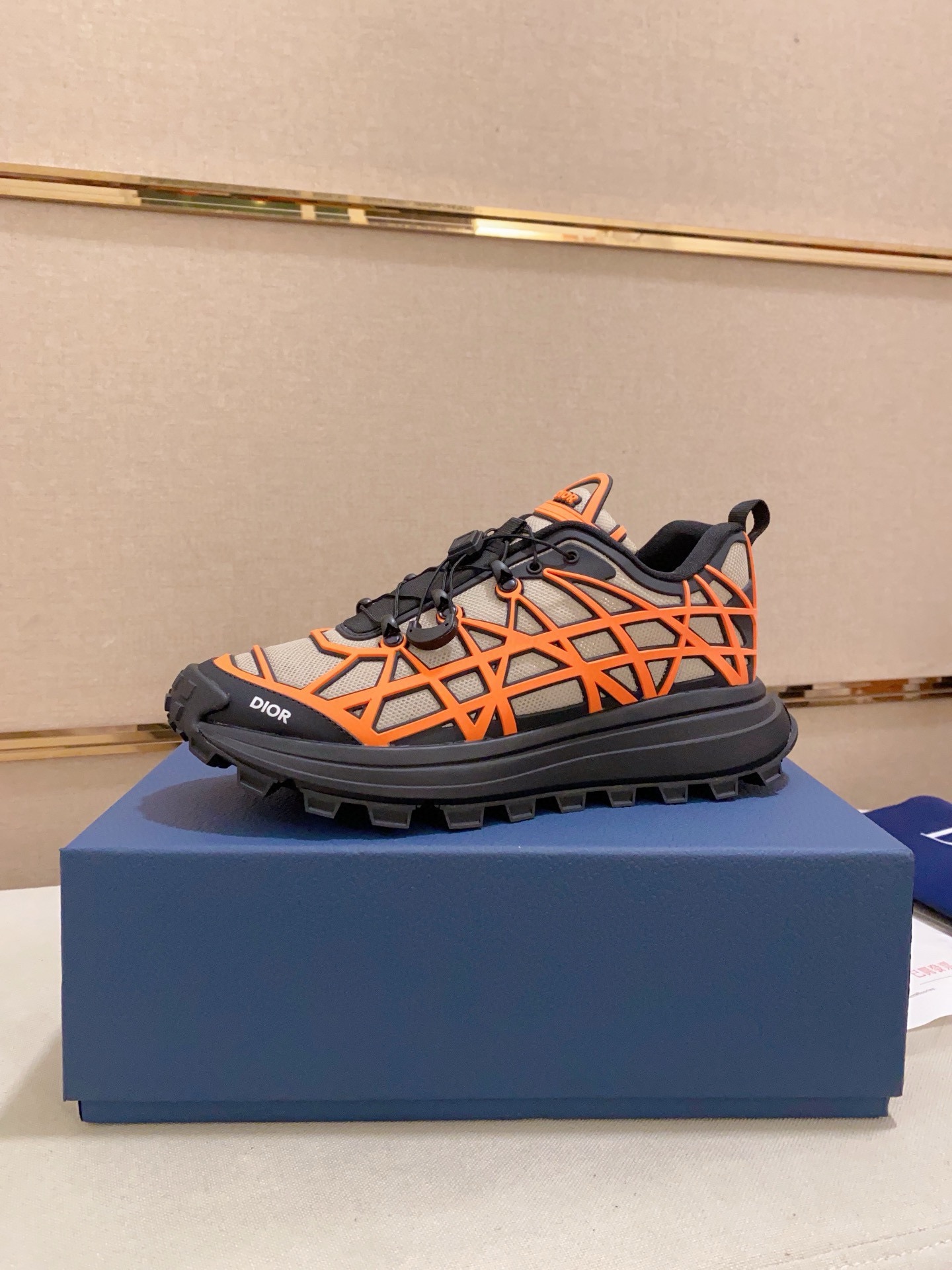 Dior B31 Orange Mesh Sneakers Chunky Sole Lace-Up, Sizes 39-45 - Fashionable! 2 i1734601331 9230 2
