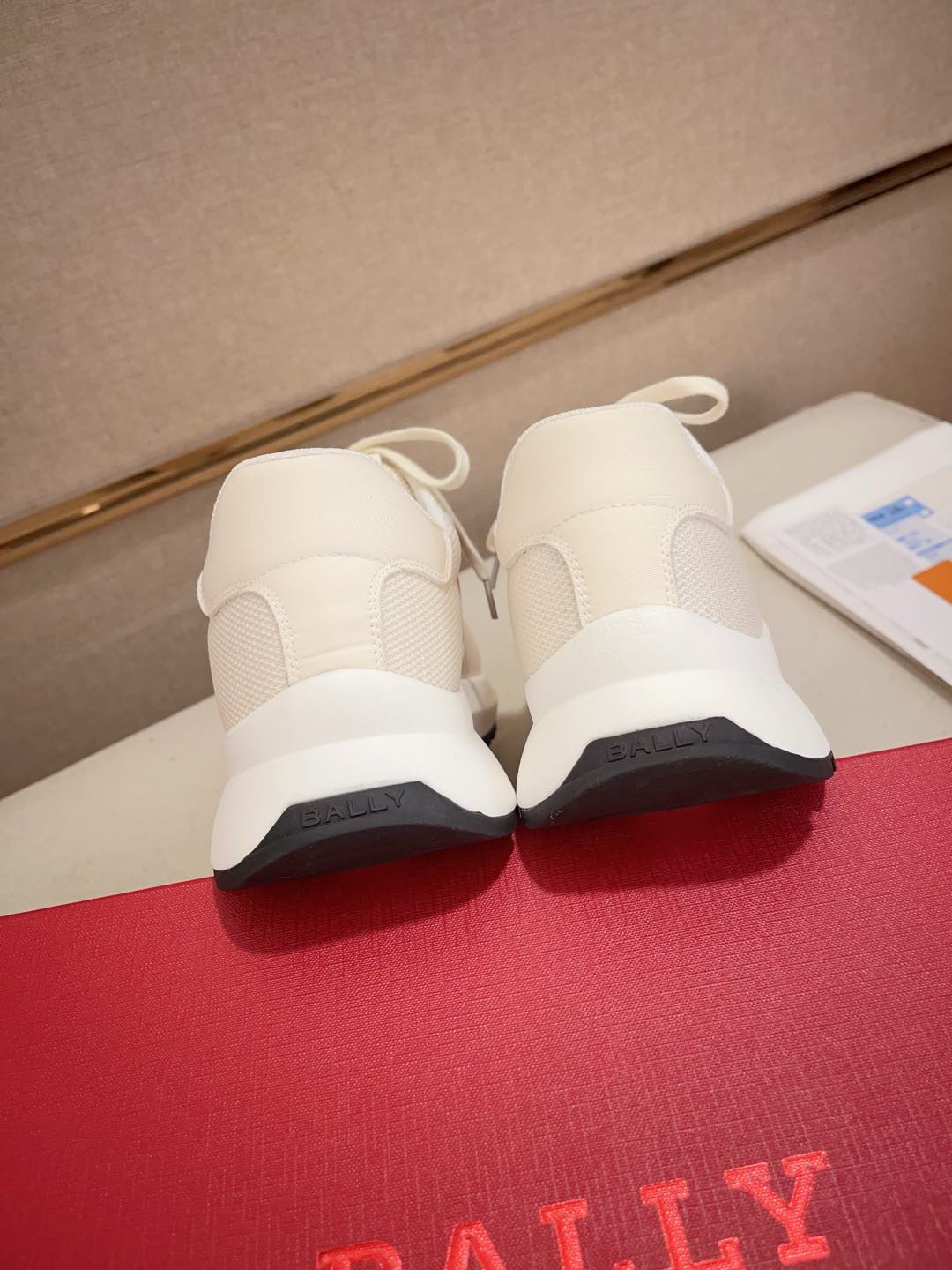 Bally Demmy Sneakers White/Red Stripes Breathable Mesh Soft Lambskin Lining 9 i1735272626800 4815 0 7