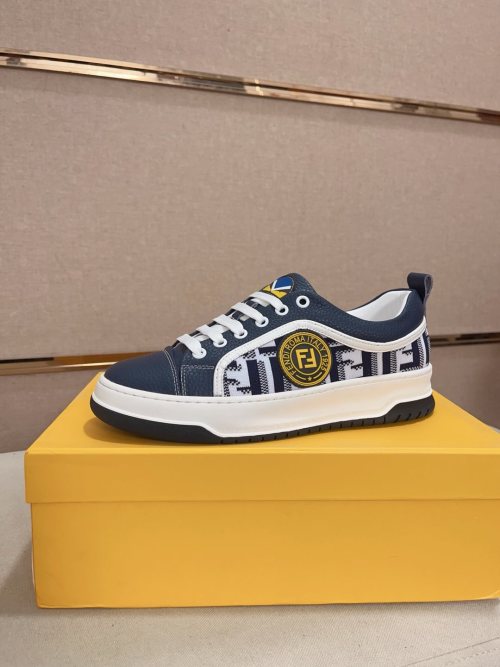 Fendi Men's Roma Italia Leather Sneakers - Stylish Comfort in Every Step 1 Fendi Men's Roma Italia Leather Sneakers - Stylish Comfort in Every Step