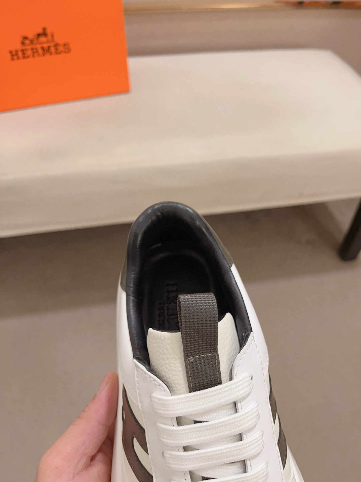 Hermes Men's Classic Sneakers - Italian Leather, Premium Comfort, Sizes 38-44 7 i1739781305461 9890 0 5