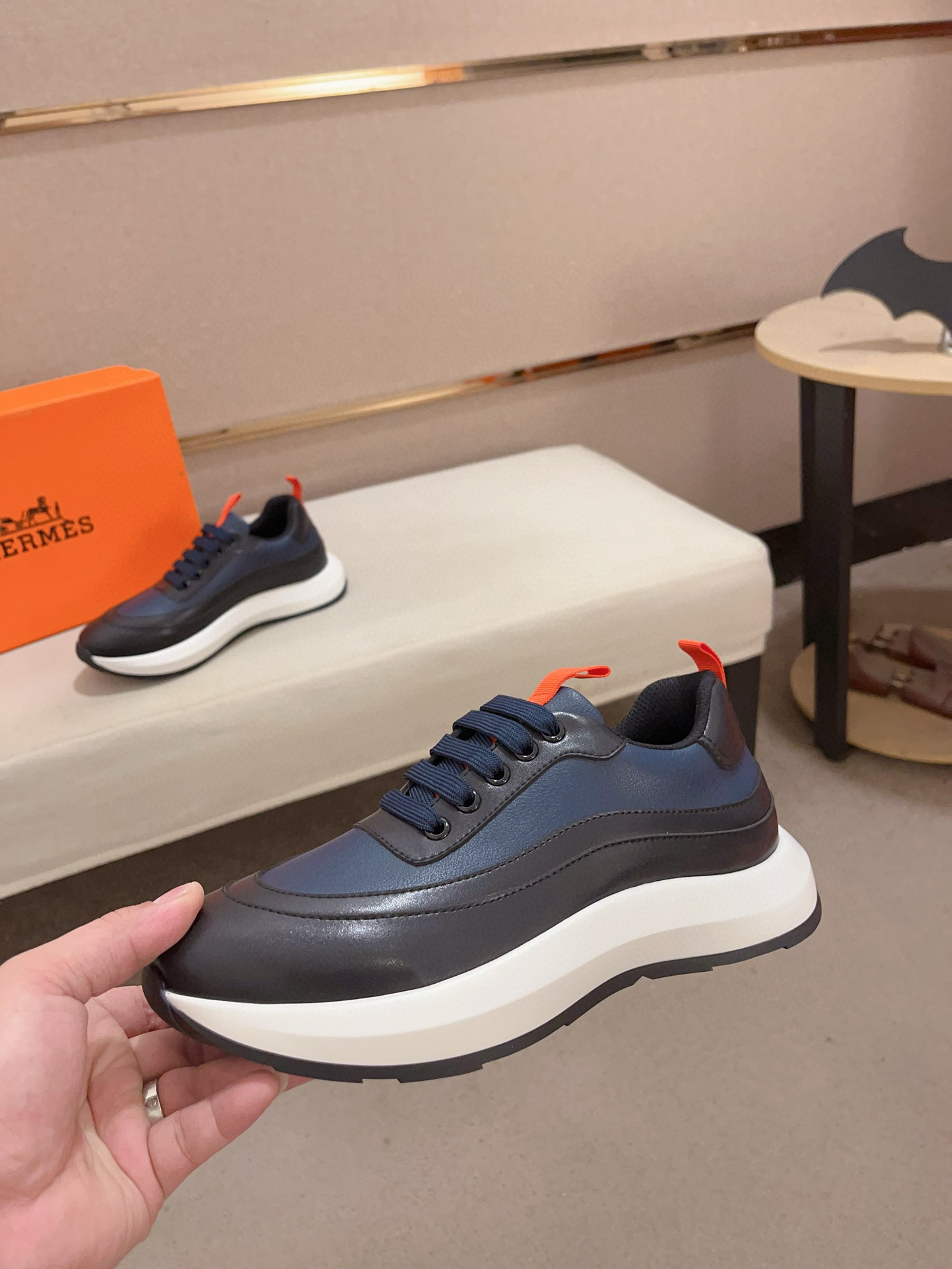 Hermes Men's Classic Sneakers - Italian Leather, Comfortable Original Sole 4 i1739781349030 4203 0 2