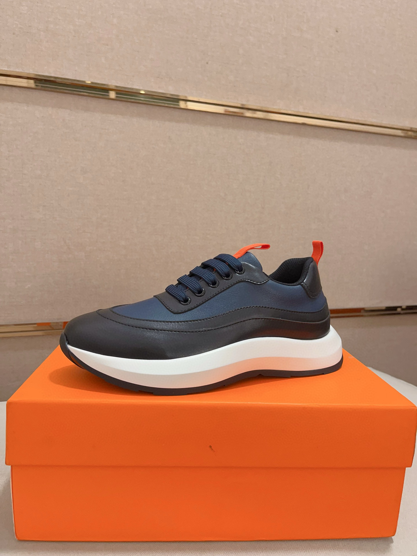 Hermes Men's Classic Sneakers - Italian Leather, Comfortable Original Sole 1 Hermes Men's Classic Sneakers - Italian Leather, Comfortable Original Sole