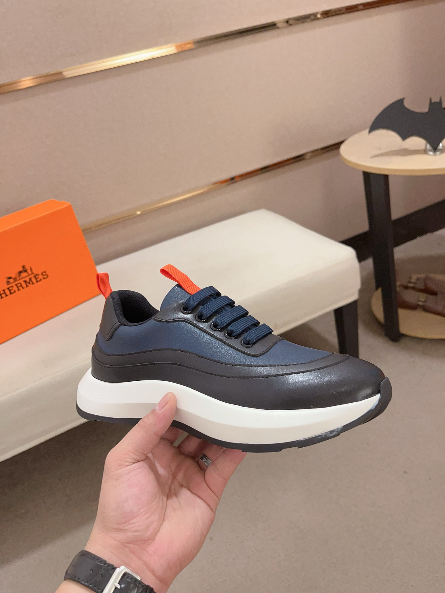 Hermes Men's Classic Sneakers - Italian Leather, Comfortable Original Sole 5 i1739781349033 132 0 3