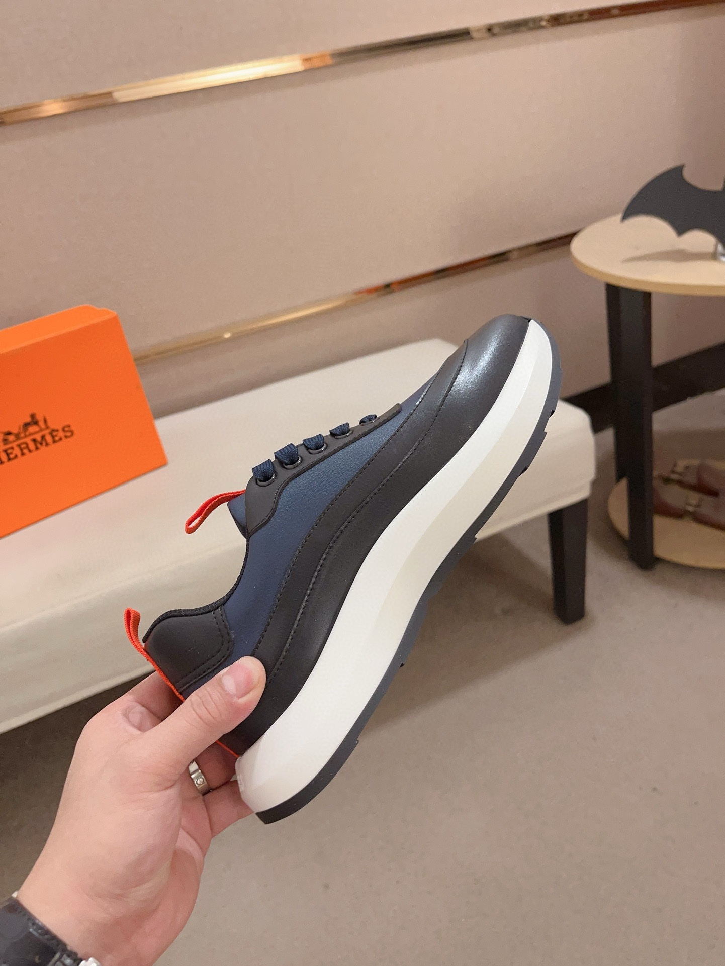 Hermes Men's Classic Sneakers - Italian Leather, Comfortable Original Sole 6 i1739781349487 3395 0 4