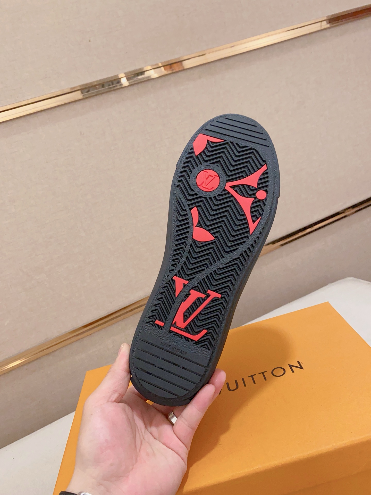 Louis Vuitton Men's Leather Low Top Sneakers Blue Monogram Size 38-44 10 i1741933719045 4692 0 8