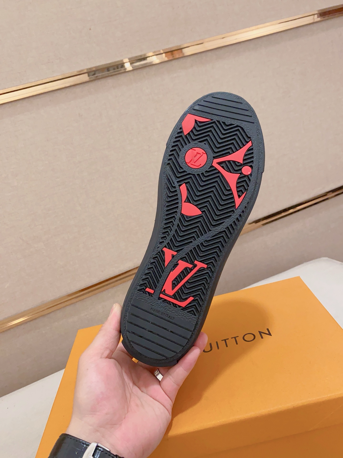 Louis Vuitton Men's Blue Leather Lace-Up Sneakers Size 38-44 10 i1741933834254 4895 0 8