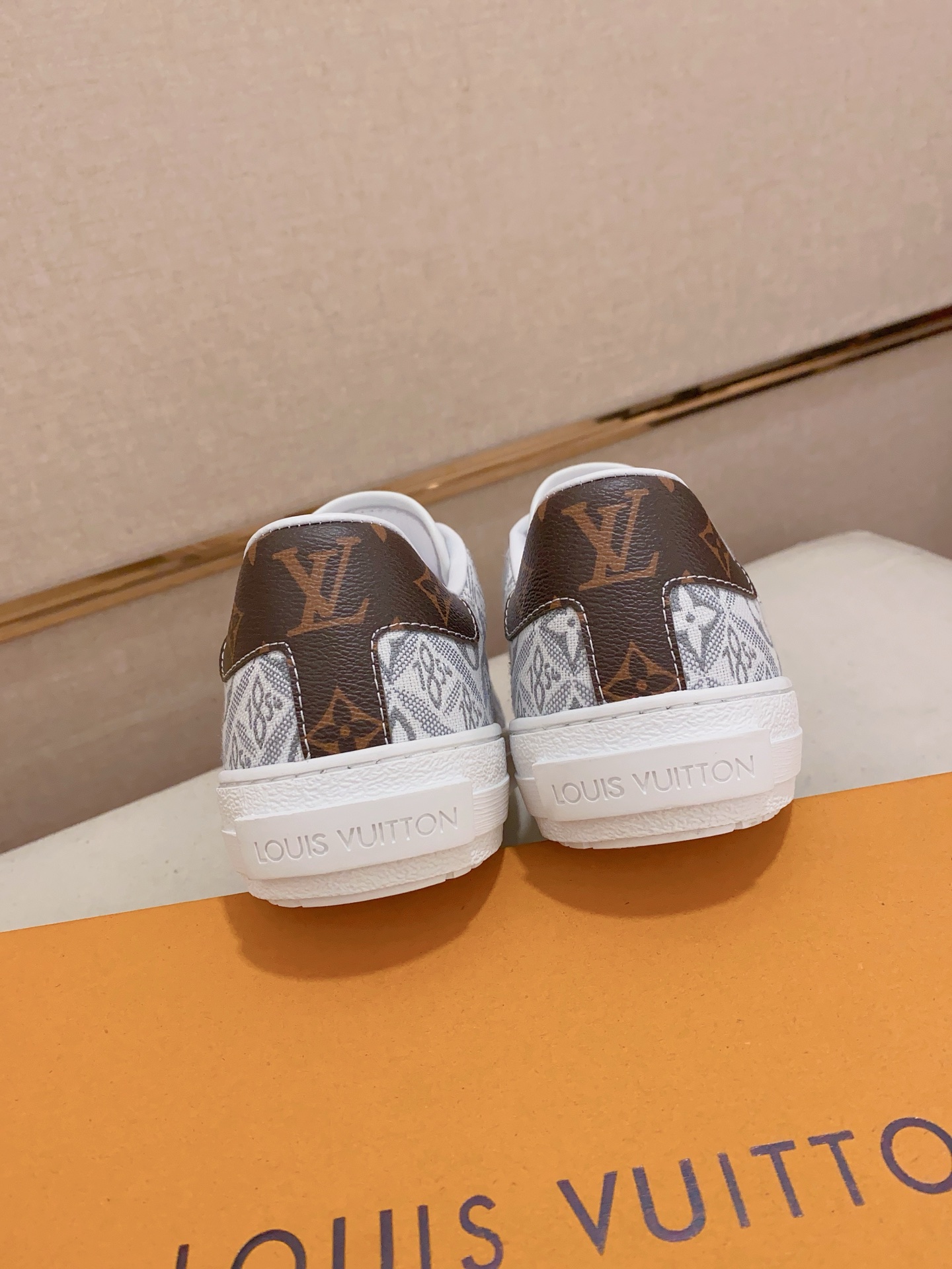 Louis Vuitton White Leather Monogram Sneakers, Sizes 38-44 9 i1741933858538 2838 0 7
