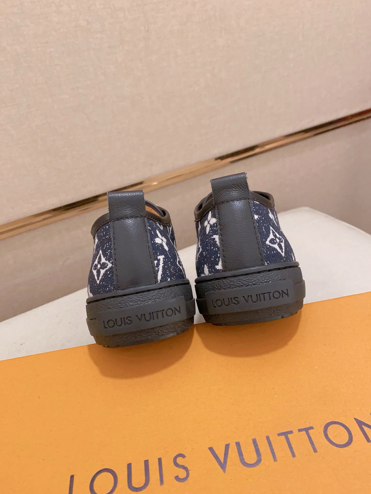 Louis Vuitton Men's Blue Monogrammed Leather Low-Top Sneakers, Size 38-44 9 i1741933897859 7008 0 7