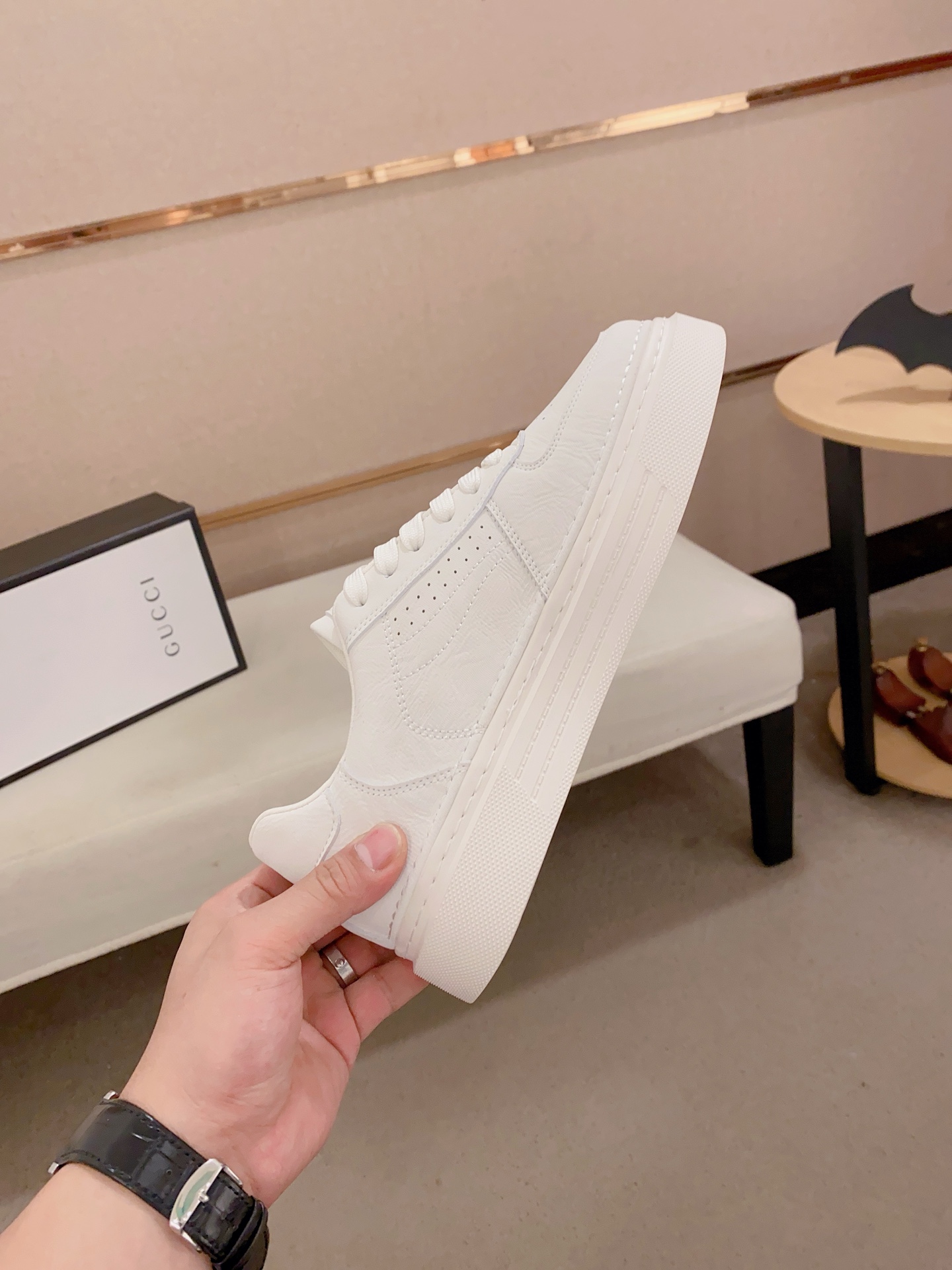 Gucci Men's Leather Low-Top Sneakers - Italian Craftsmanship, Size 38-44 6 i1741935039289 2445 0 4