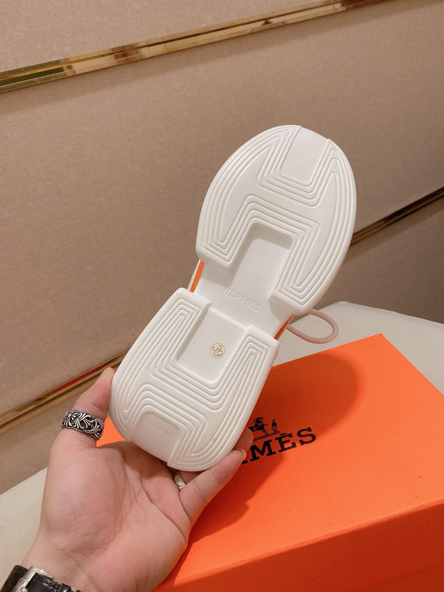 Hermes Men's Drift Sneaker: Knitted Sock Style, Leather Accents, Sizes 38-44 10 i1741935721483 3673 0 8