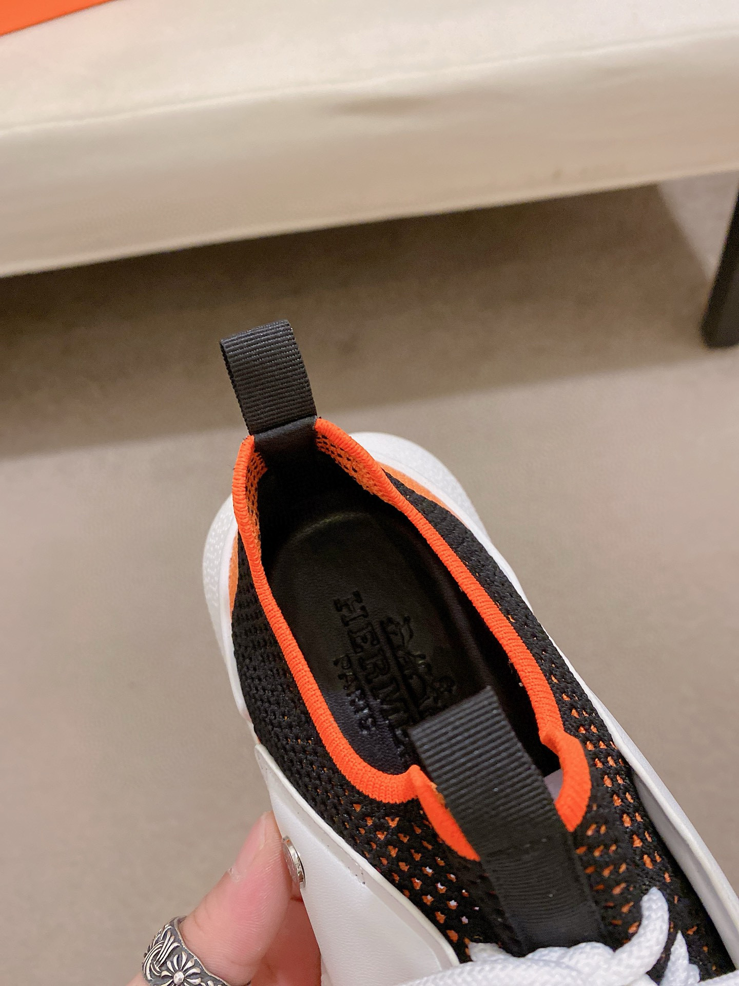 Hermes Men's Drift Sneaker: Knitted Sock Style, Leather Accents, Sizes 38-44 7 i1741935721488 8561 0 5