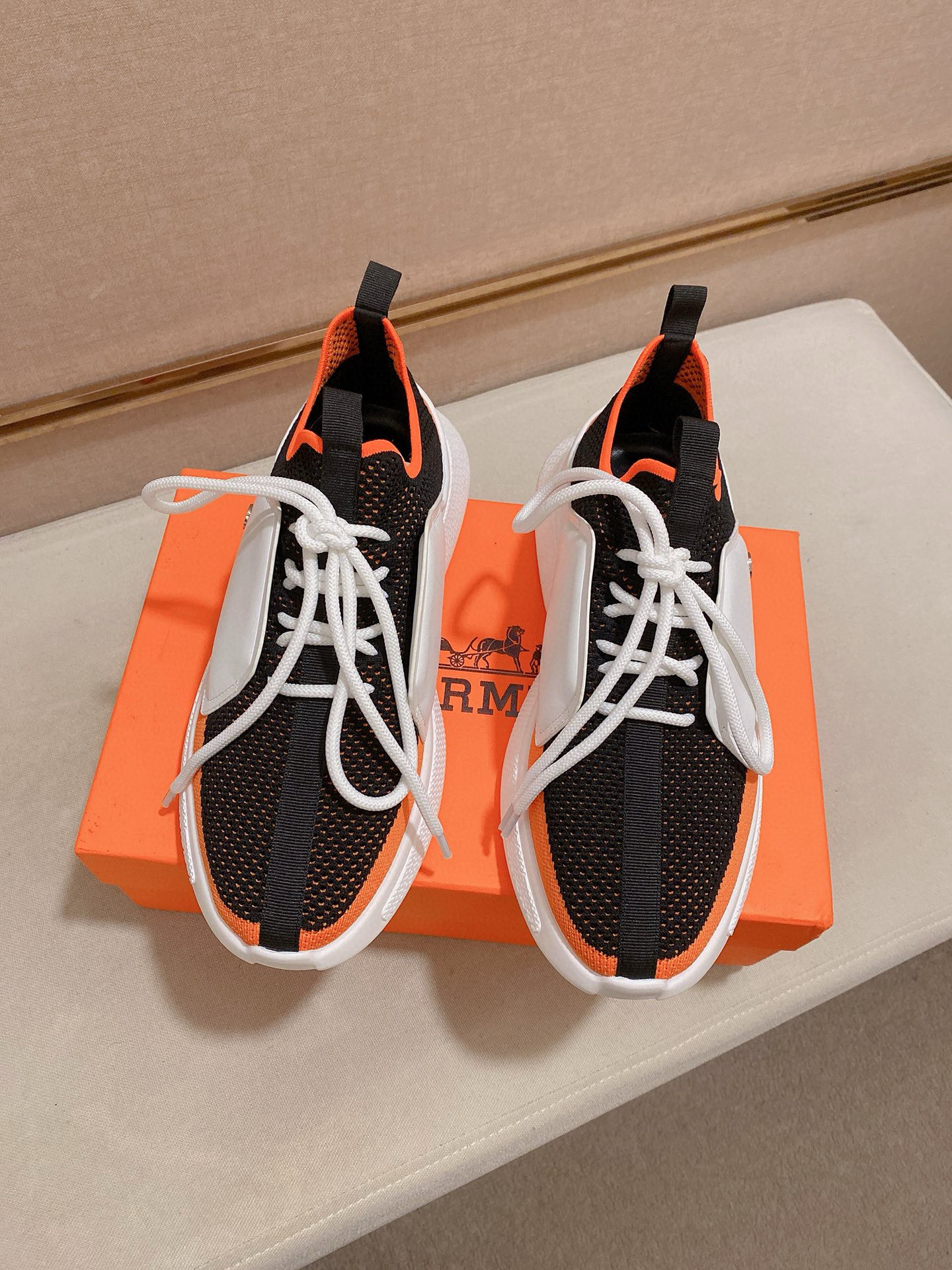 Hermes Men's Drift Sneaker: Knitted Sock Style, Leather Accents, Sizes 38-44 8 i1741935721938 1444 0 6