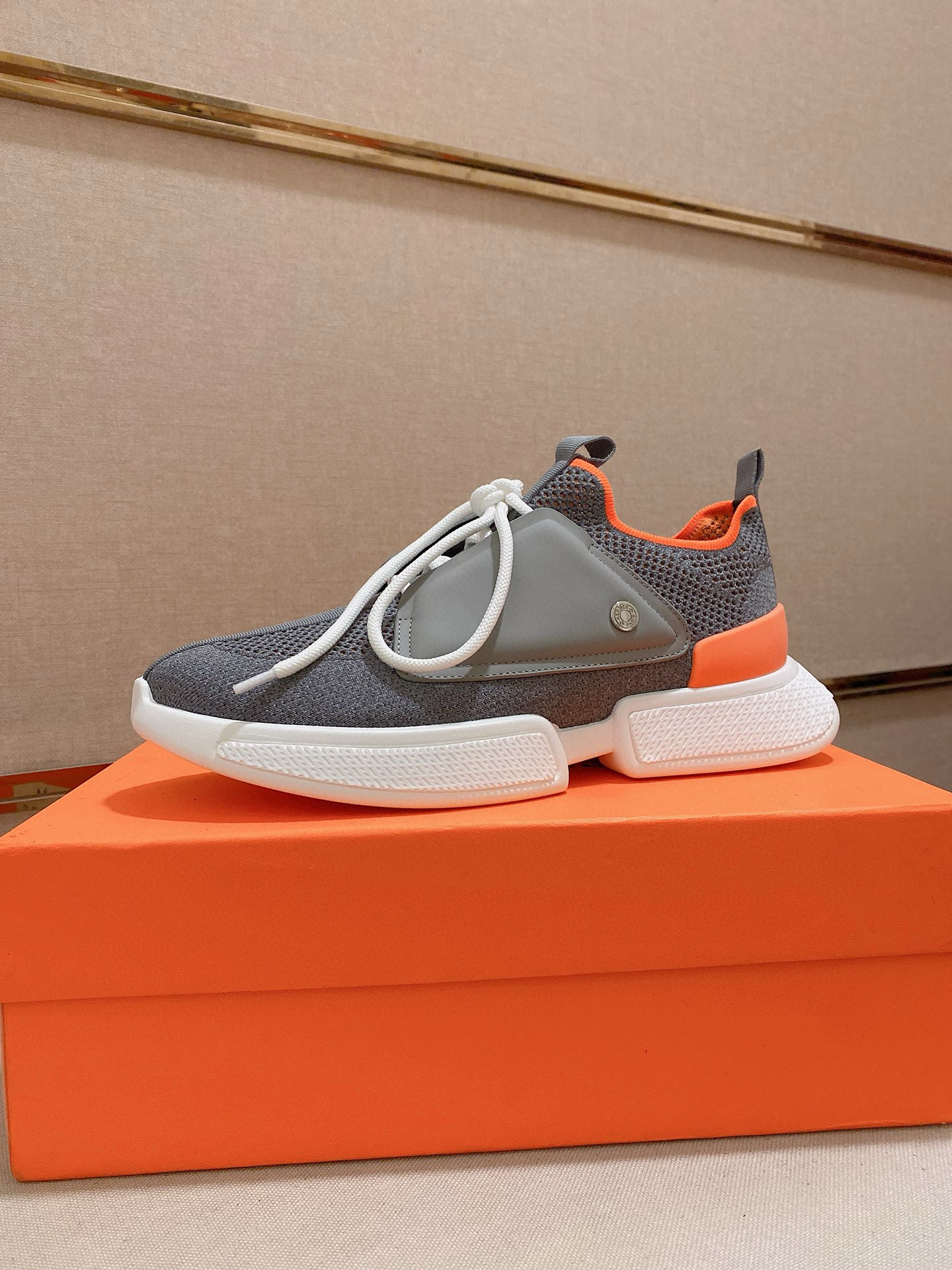 Hermes Drift Sneaker: Tech Knit & Leather, Comfort & Style, Sizes 38-44