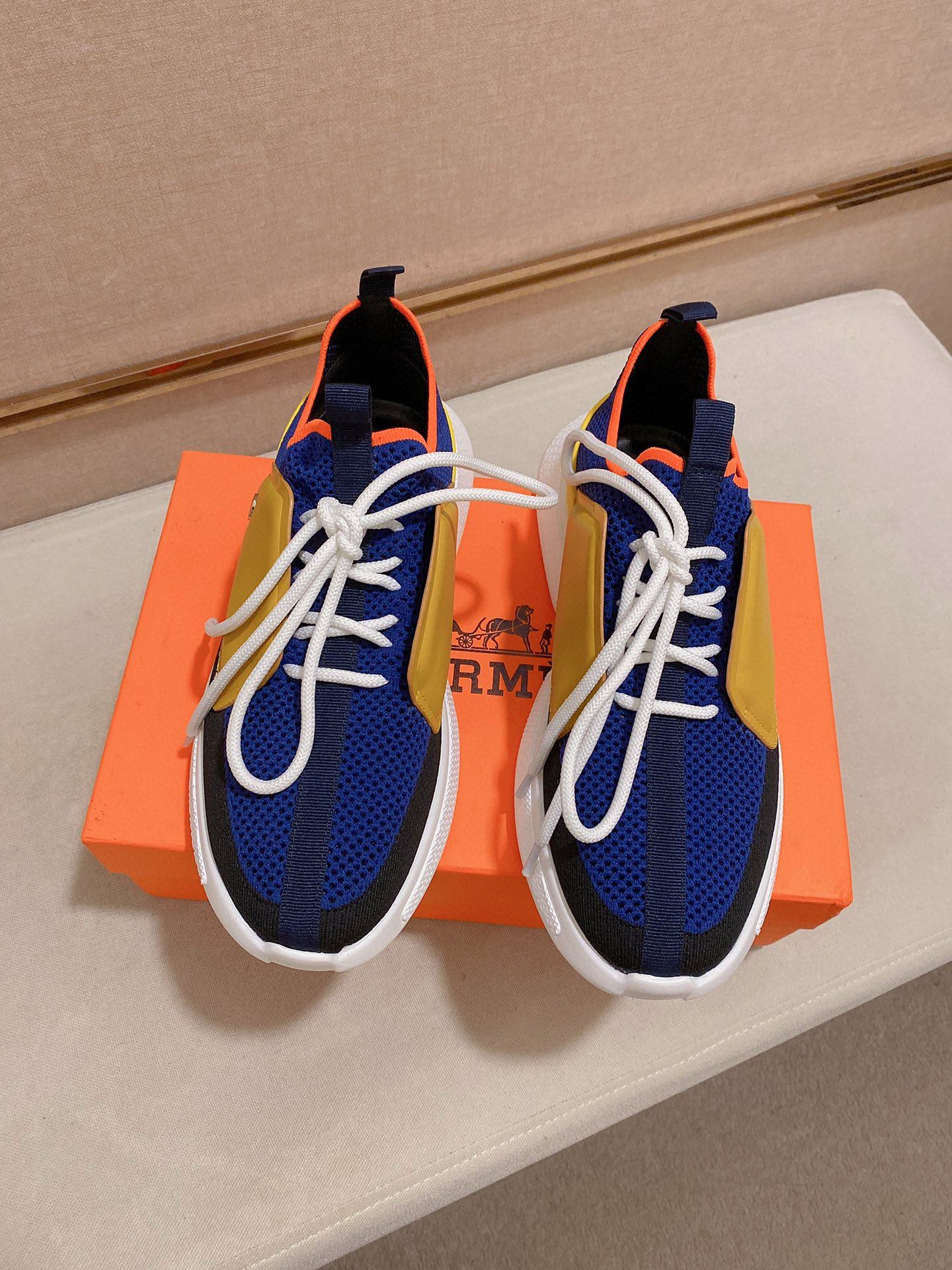 Hermes Men's Drift Sneaker - Tech Knit & Leather - Casual Dad Shoes 8 i1741935755916 2072 0 6