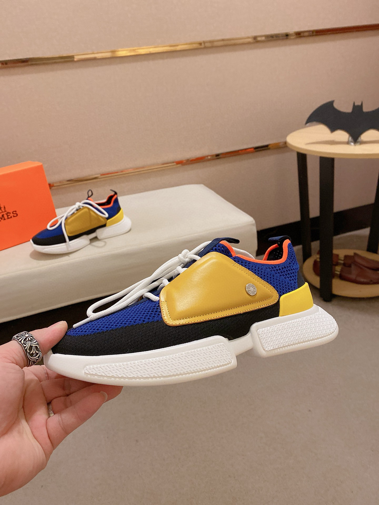 Hermes Men's Drift Sneaker - Tech Knit & Leather - Casual Dad Shoes 4 i1741935756088 3394 0 2