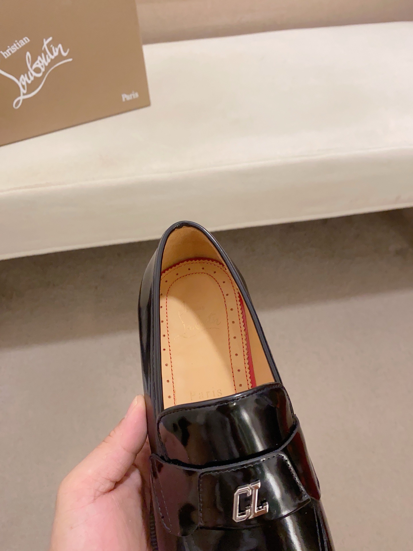 Christian Louboutin Men's Black Leather Loafers, Sizes 39-44 Available 7 i1741936217874 4730 0 5