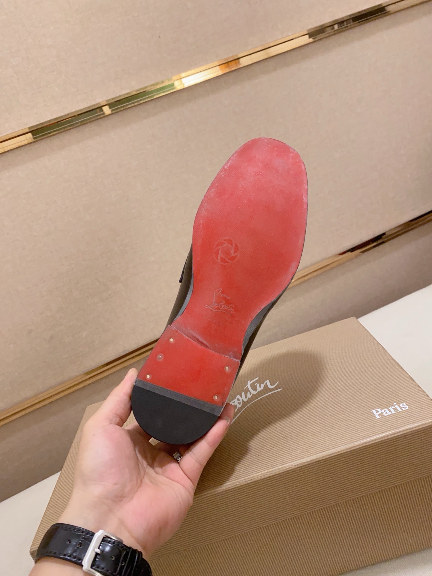 Christian Louboutin Men's Black Leather Loafers, Sizes 39-44 Available 10 i1741936217875 4582 0 8