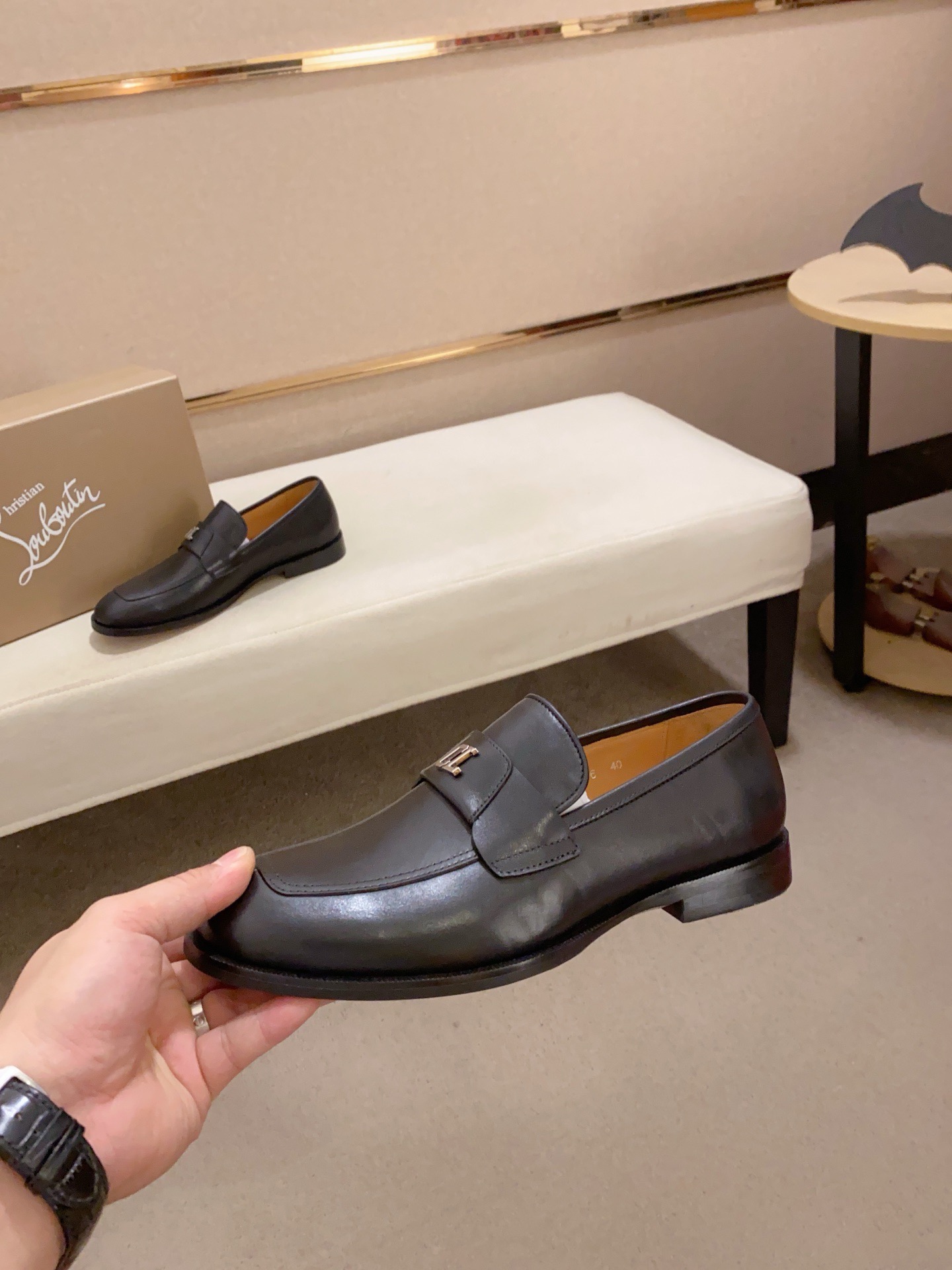 Christian Louboutin Men's Black Leather Loafers, Sizes 39-44 4 i1741936236764 2024 0 2