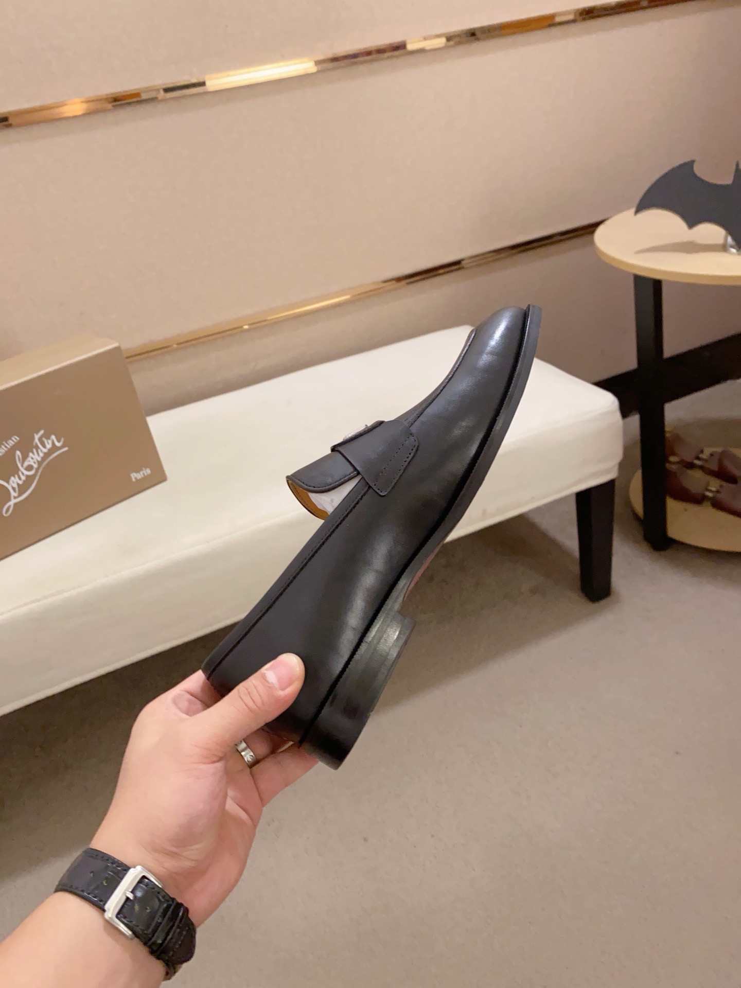 Christian Louboutin Men's Black Leather Loafers, Sizes 39-44 6 i1741936236764 3422 0 4